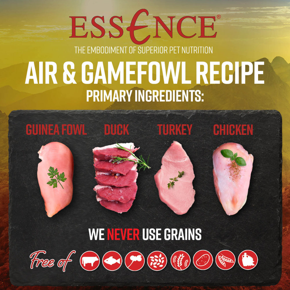 Essence Grain Free Air & Gamefowl Recipe Dry Dog Food