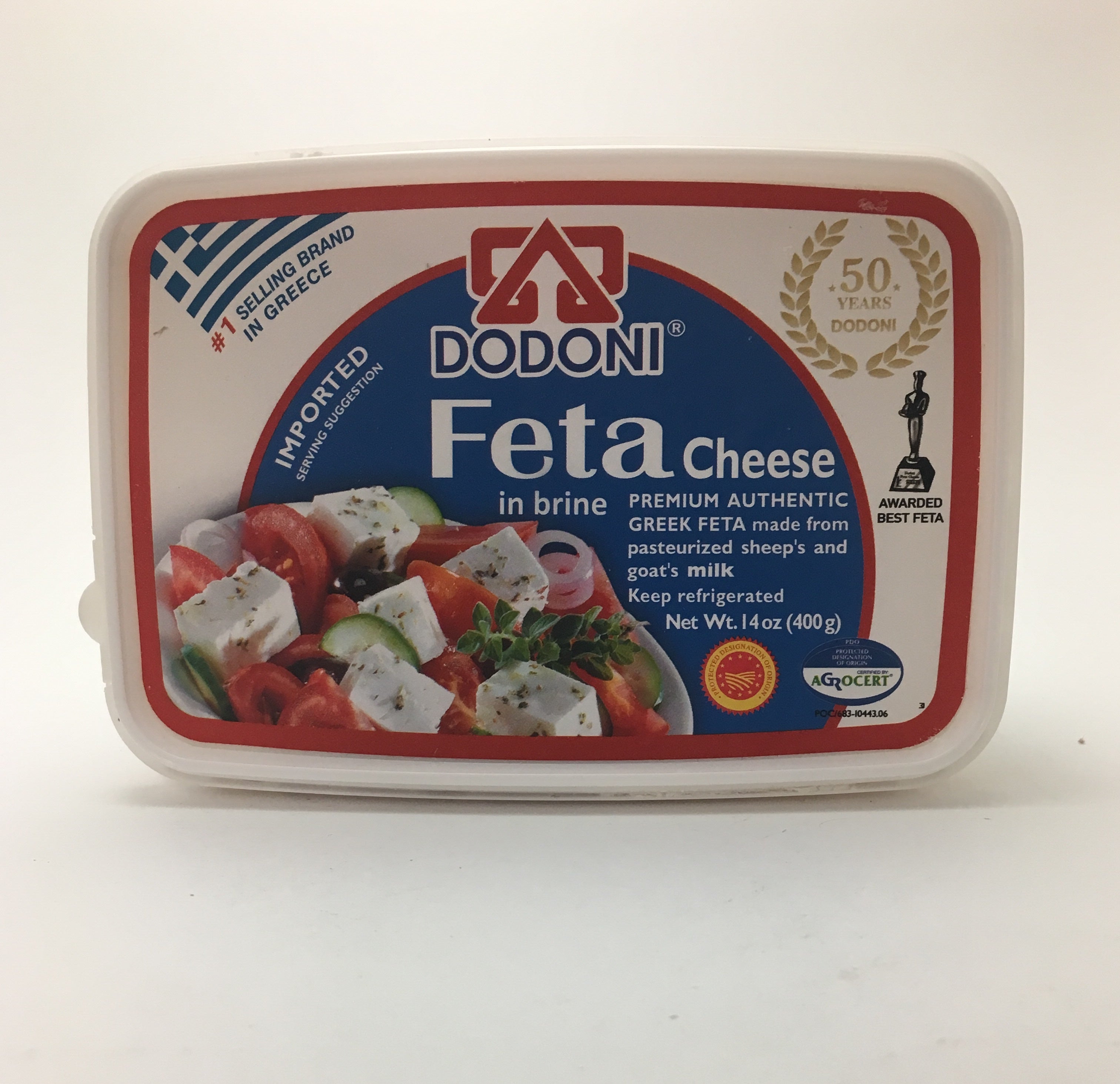 Dodoni Greek Feta Cheese in Brine 400g