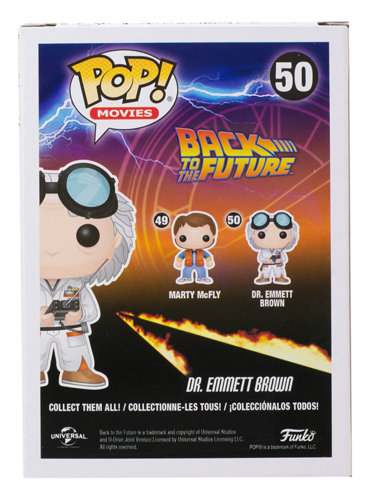 Christopher Lloyd Signed Dr. Emmett Brown Back To The Future Funko Pop #50 JSA