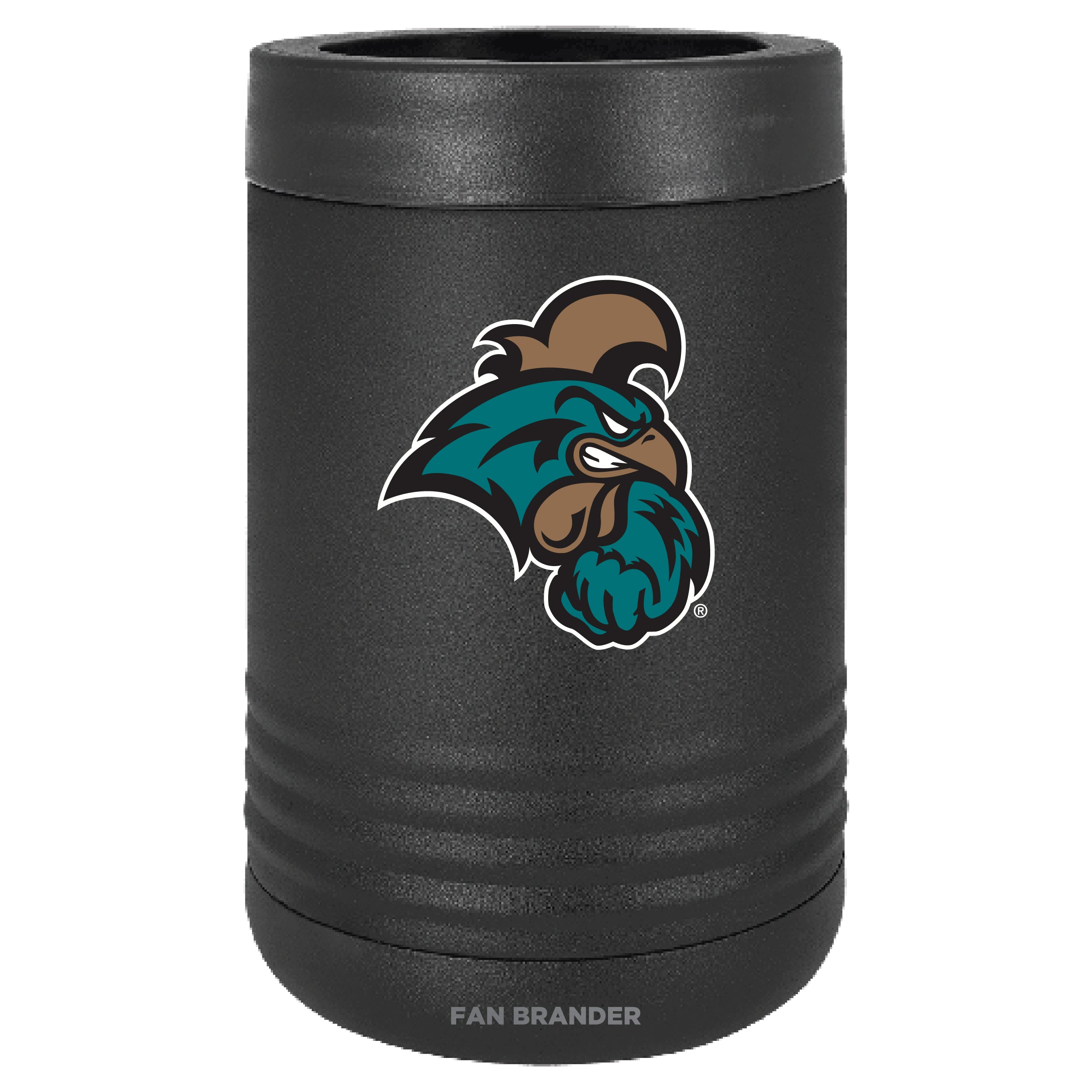 Fan Brander 12oz/16oz Can Cooler with Coastal Carolina Univ Chanticleers Primary Logo