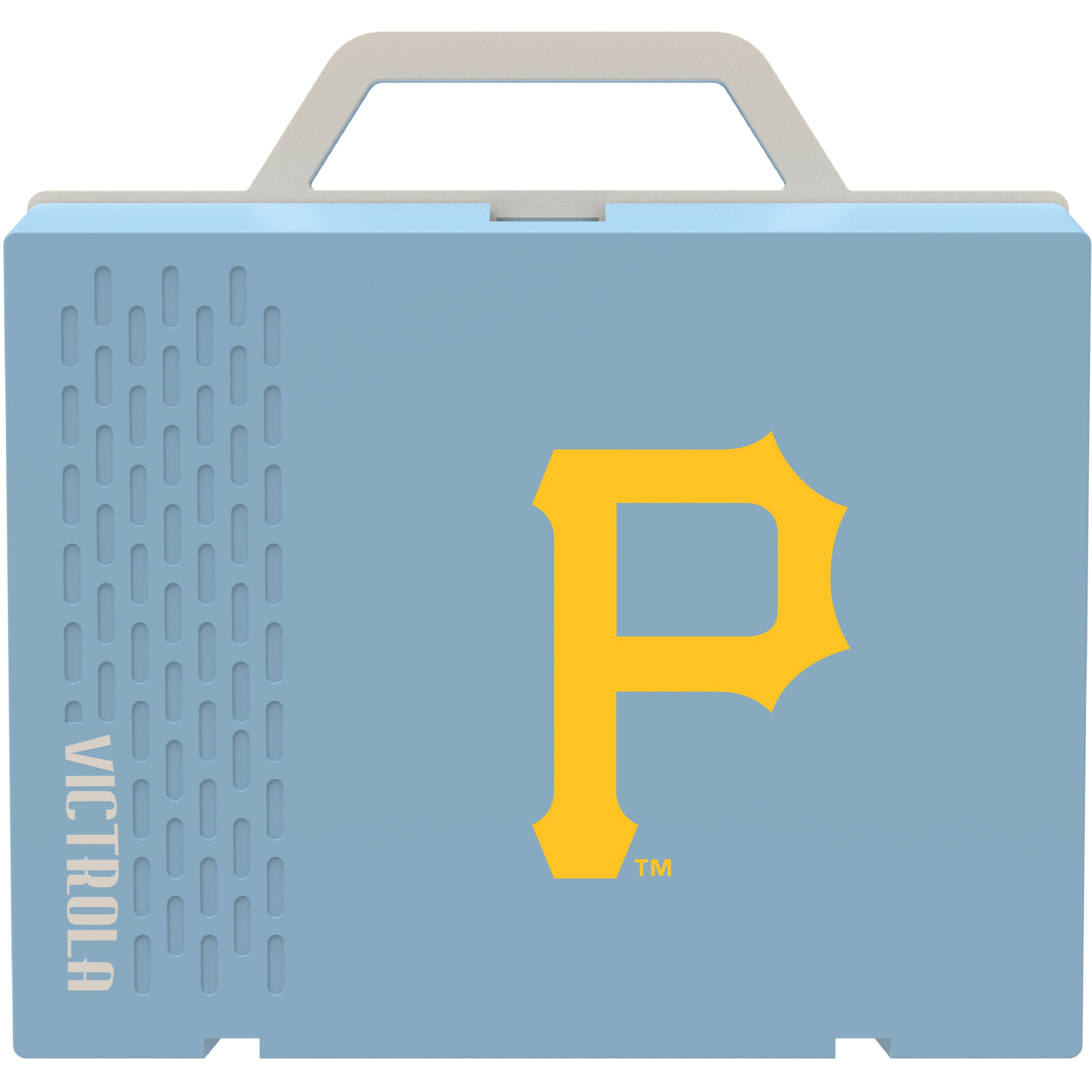 Victrola Re-Spin Sustainable Bluetooth Suitcase Record Player with Pittsburgh Pirates Primary Logo