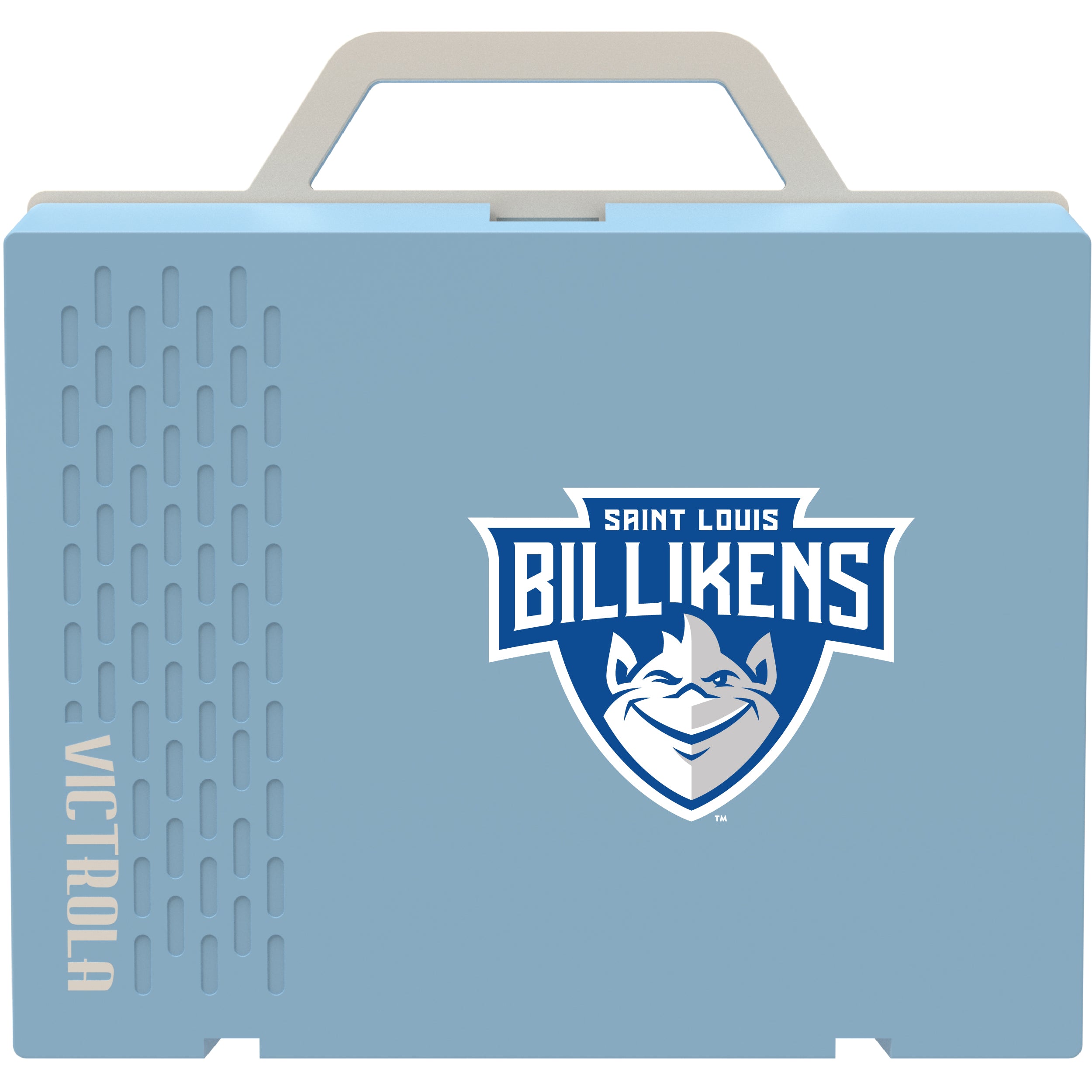 Victrola Re-Spin Sustainable Bluetooth Suitcase Record Player with Saint Louis Billikens Primary Logo