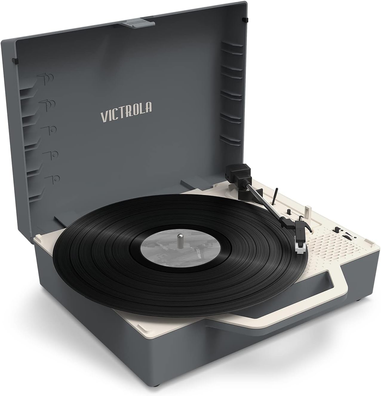 Victrola Re-Spin Sustainable Bluetooth Suitcase Record Player with San Francisco Giants Secondary Logo