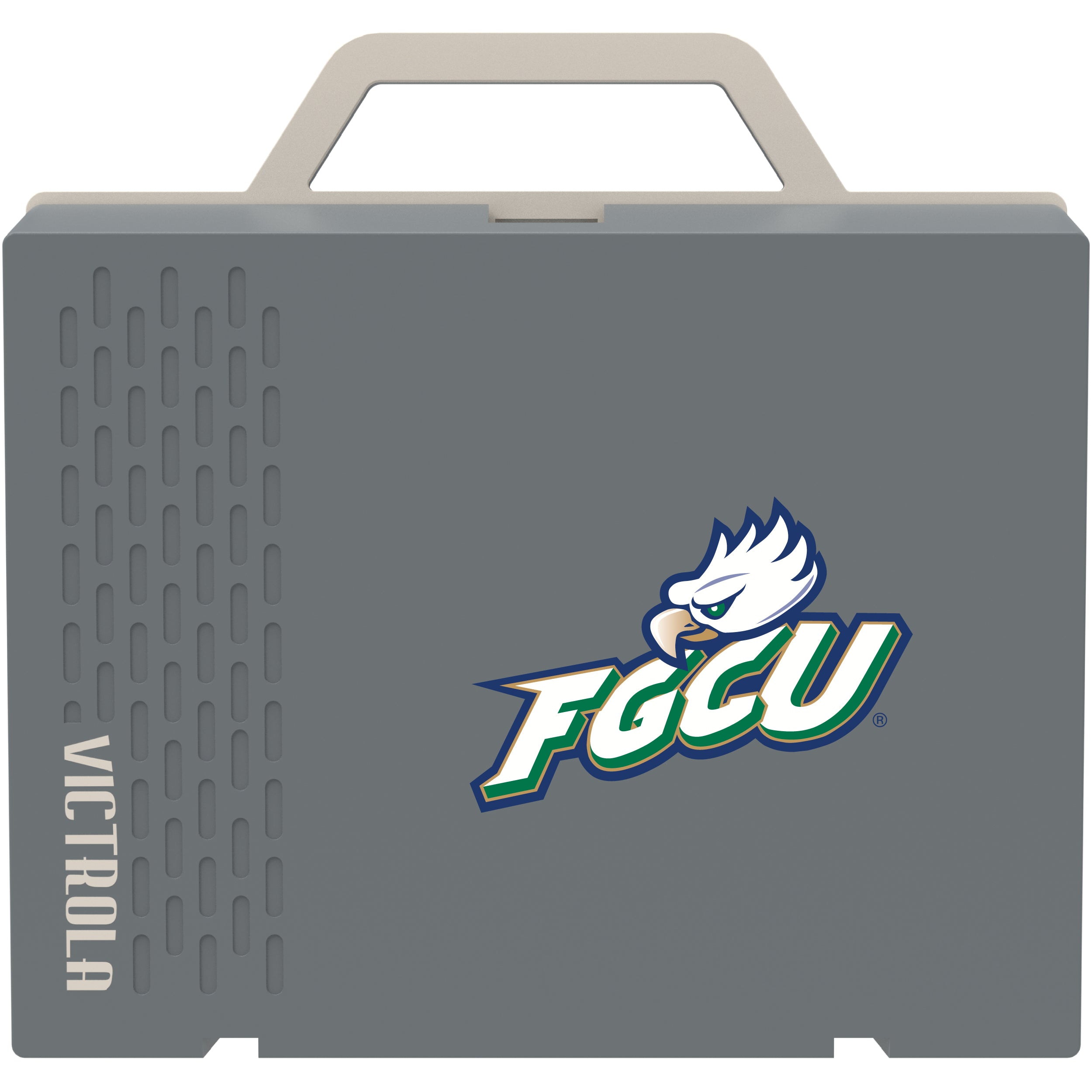 Victrola Re-Spin Sustainable Bluetooth Suitcase Record Player with Florida Gulf Coast Eagles Primary Logo
