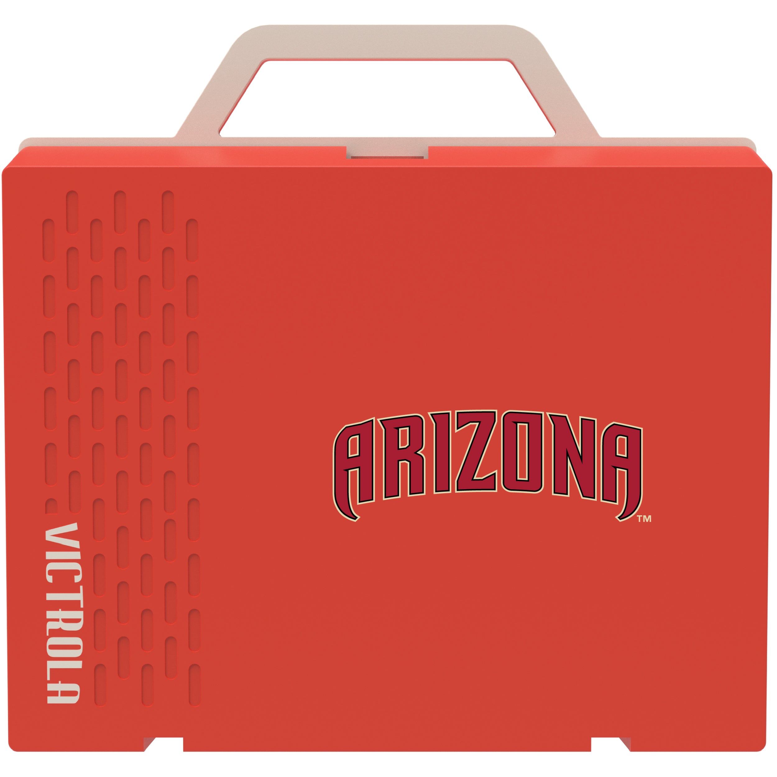 Victrola Re-Spin Sustainable Bluetooth Suitcase Record Player with Arizona Diamondbacks Wordmark Logo