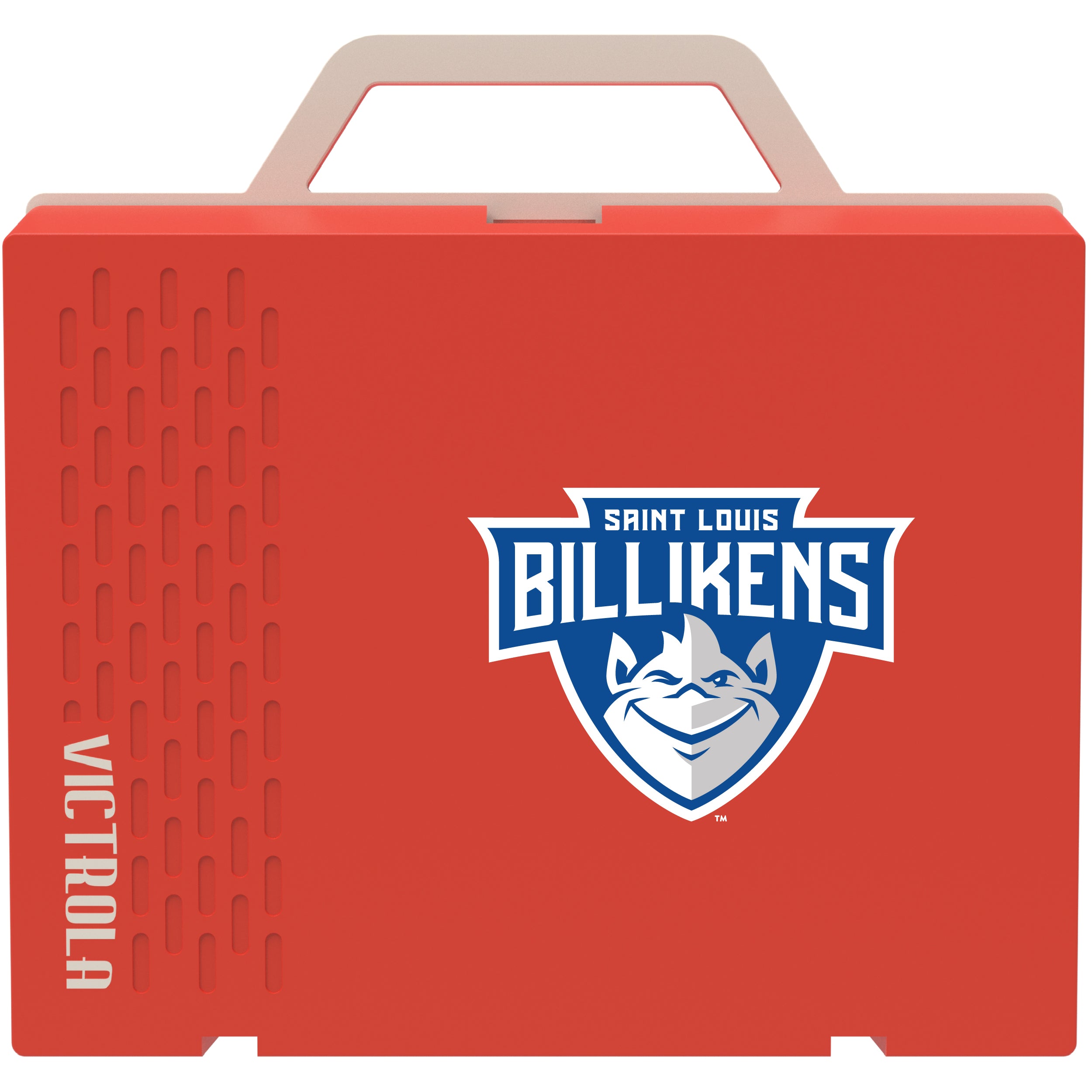 Victrola Re-Spin Sustainable Bluetooth Suitcase Record Player with Saint Louis Billikens Primary Logo