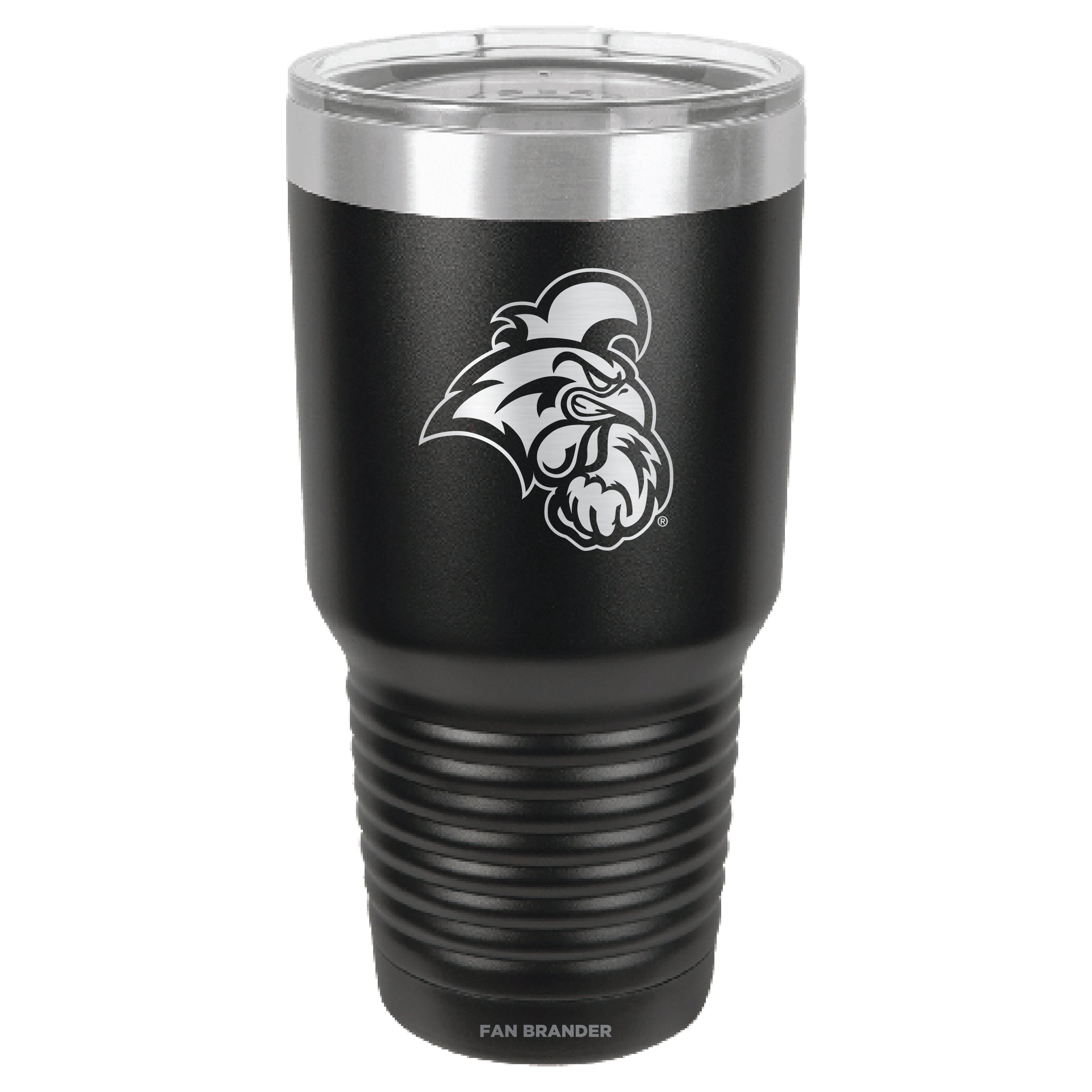 Fan Brander 30oz Stainless Steel Tumbler with Coastal Carolina Univ Chanticleers Etched Primary Logo