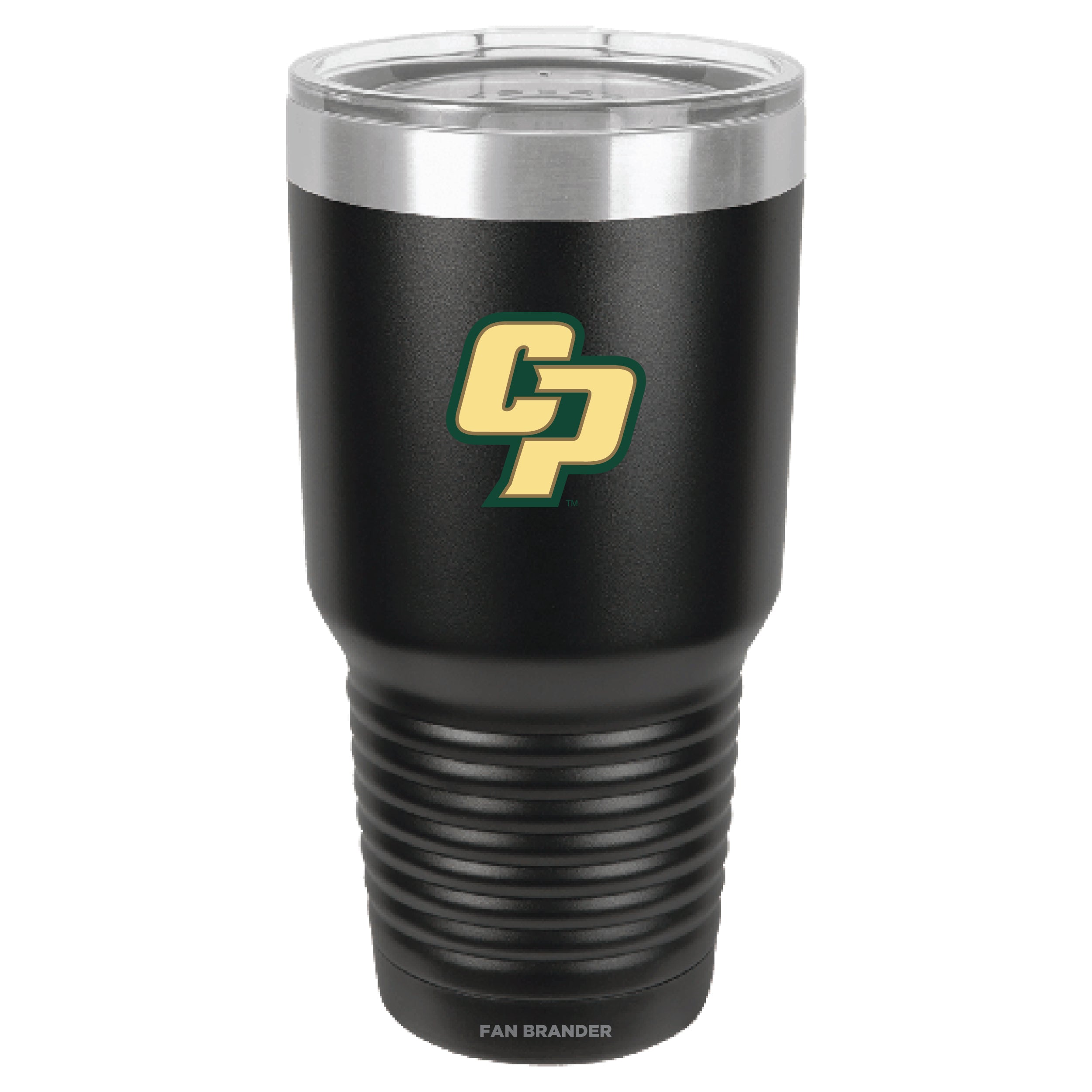 Fan Brander 30oz Stainless Steel Tumbler with Cal Poly Mustangs Secondary Logo