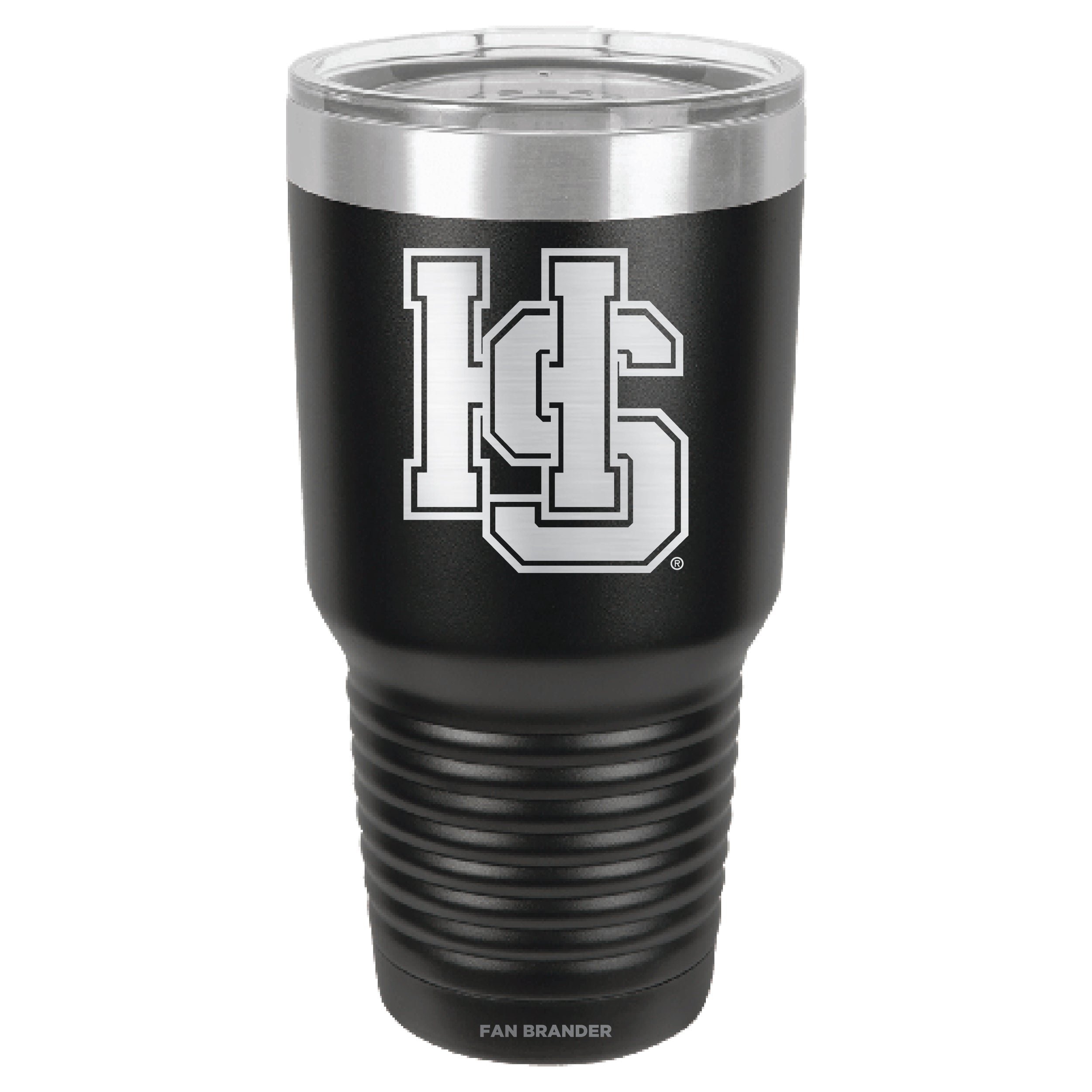 Fan Brander 30oz Stainless Steel Tumbler with Hampden Sydney Etched Primary Logo