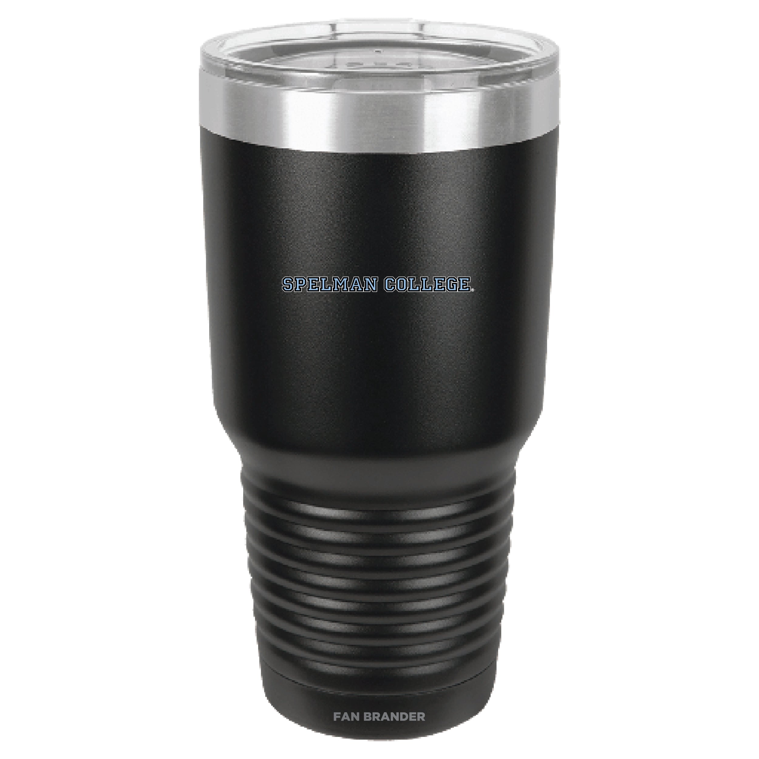 Fan Brander 30oz Stainless Steel Tumbler with Spelman College Jaguars Secondary Logo