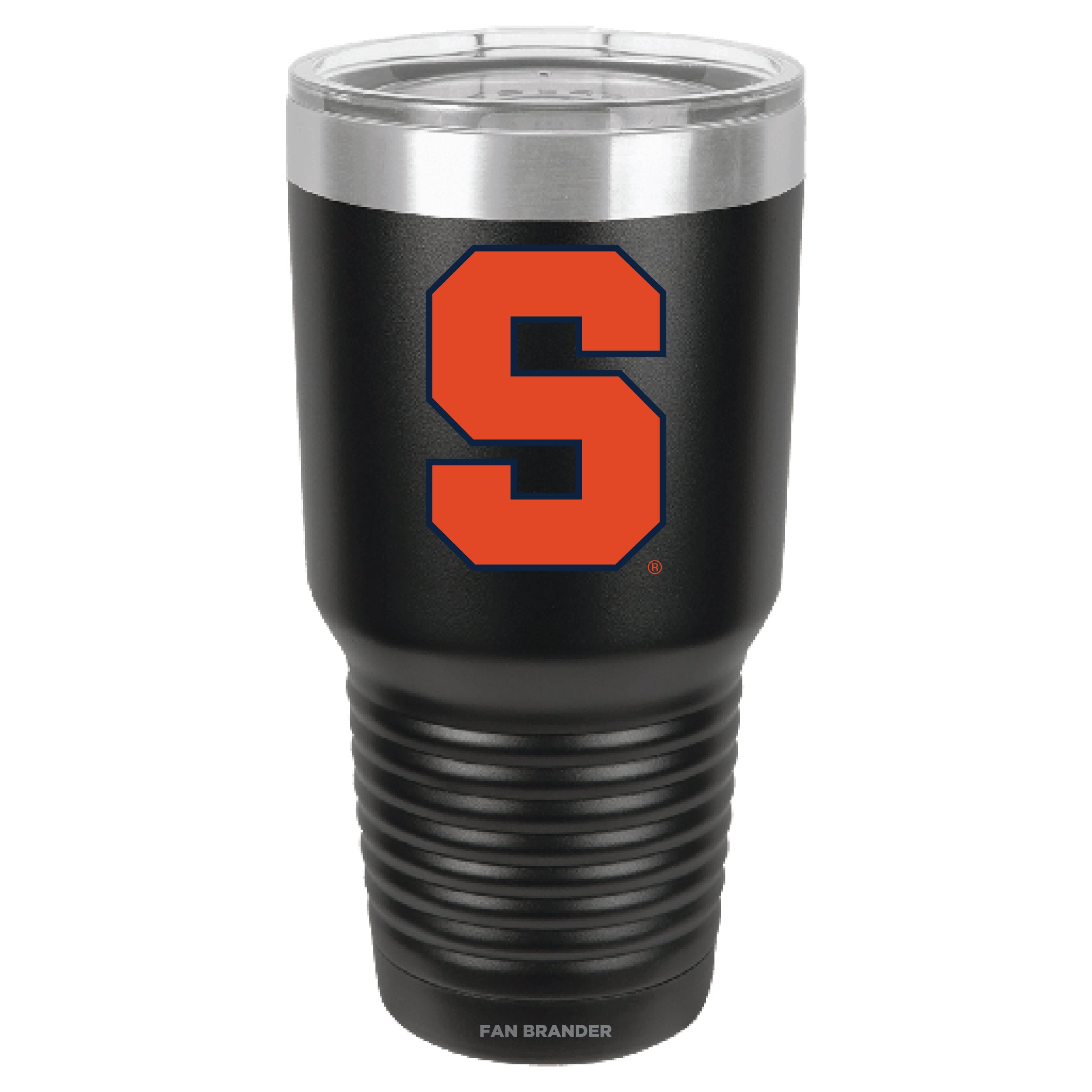 Fan Brander 30oz Stainless Steel Tumbler with Syracuse Orange Primary Logo