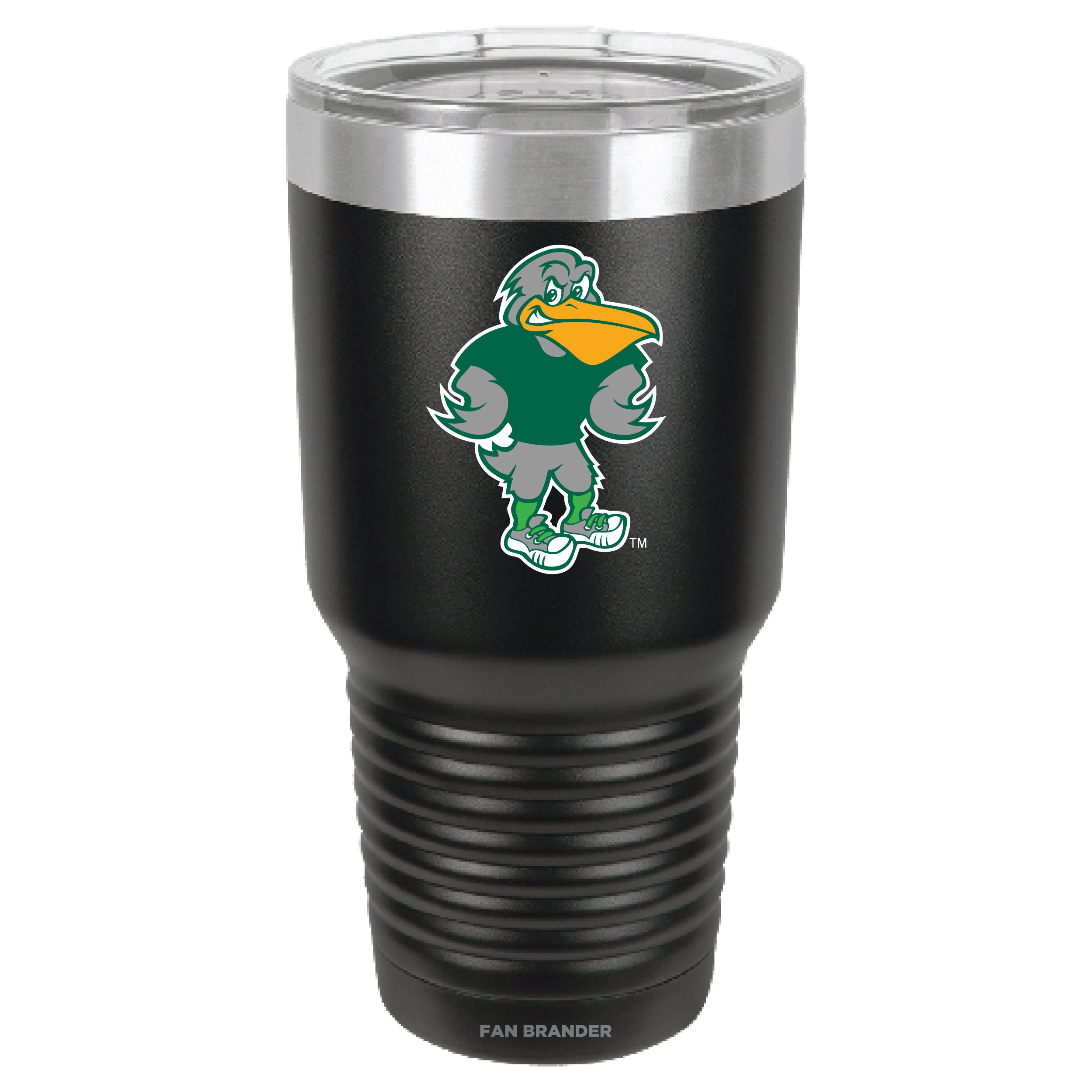 Fan Brander 30oz Stainless Steel Tumbler with Tulane Green Wave Secondary Logo