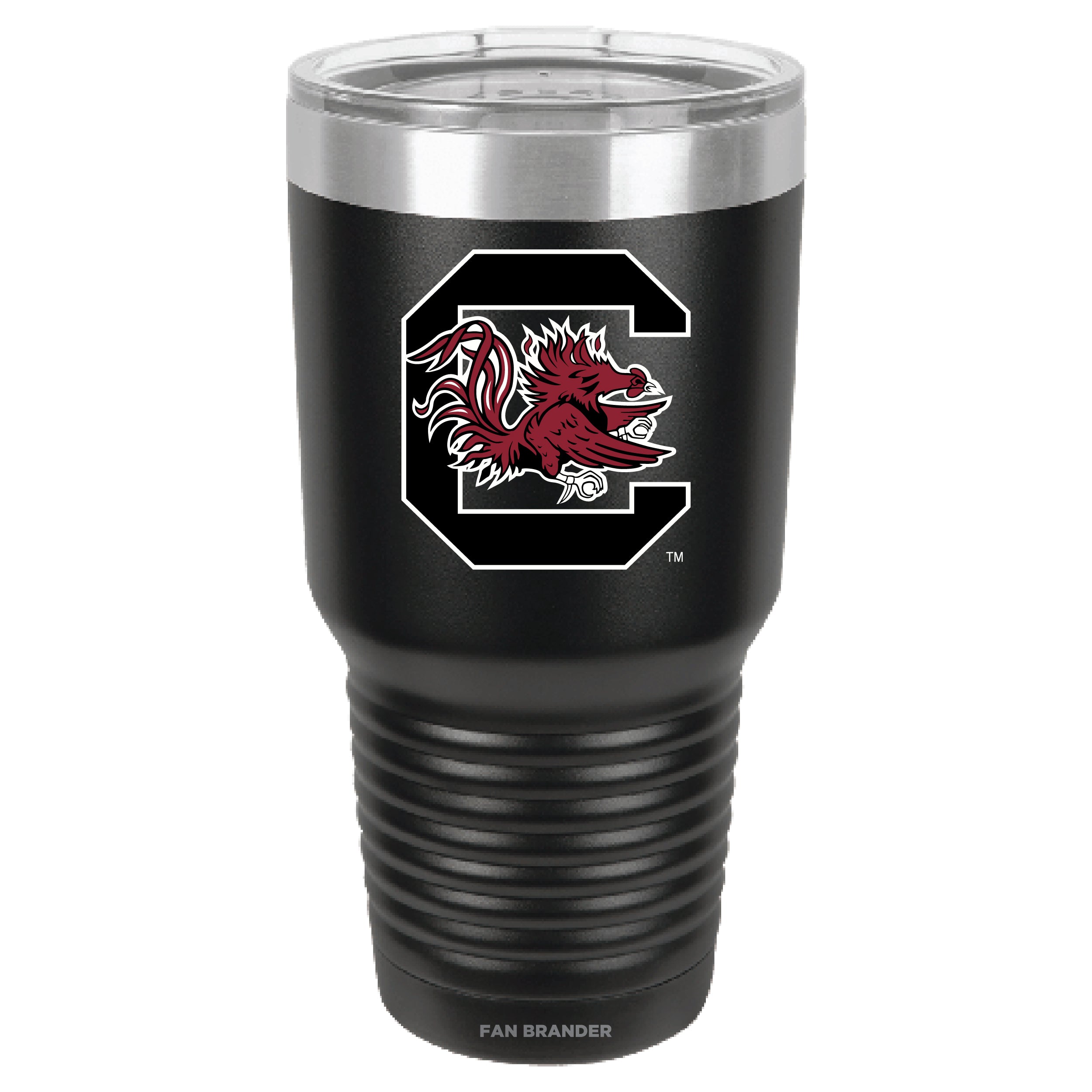 Fan Brander 30oz Stainless Steel Tumbler with South Carolina Gamecocks Primary Logo