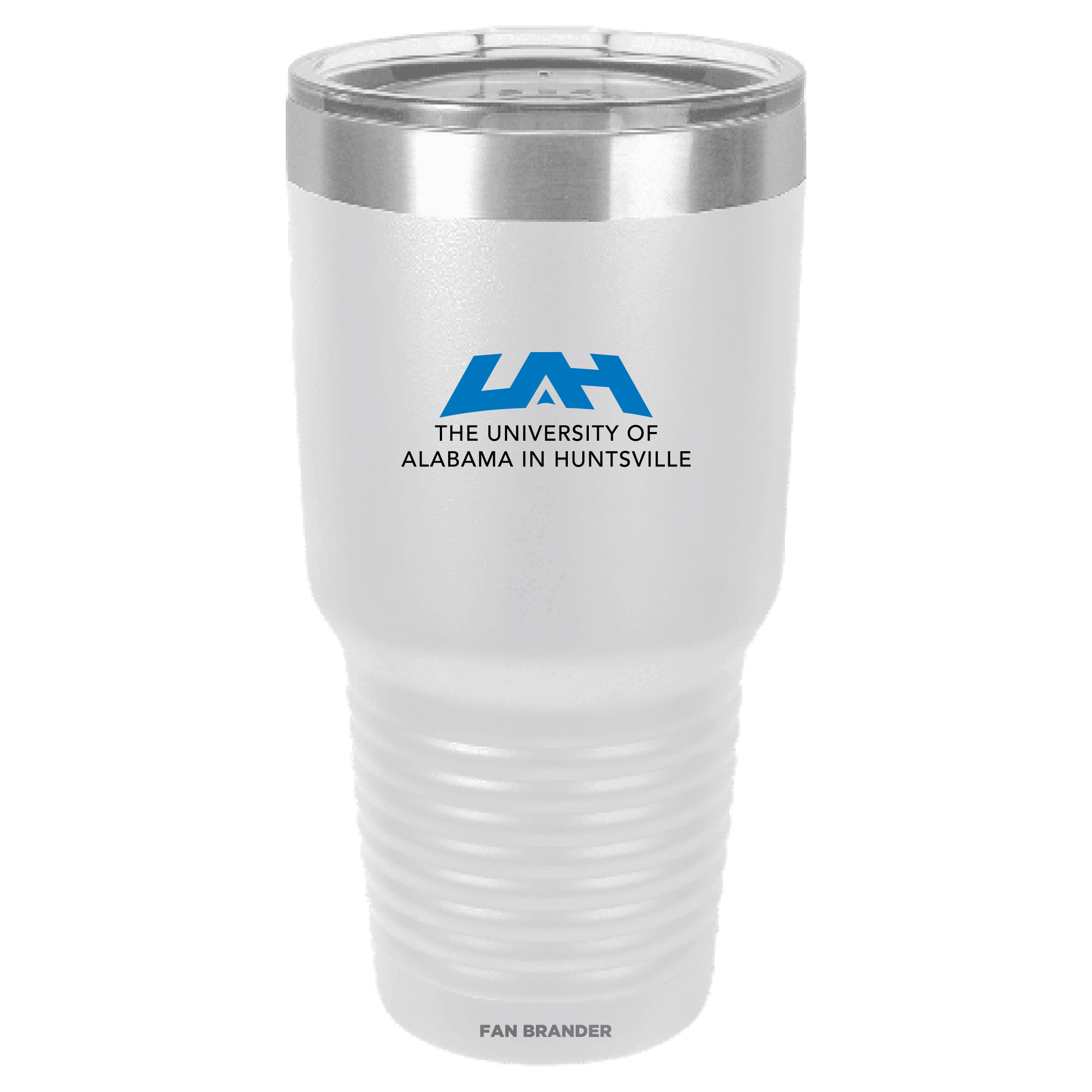 Fan Brander 30oz Stainless Steel Tumbler with UAH Chargers Primary Logo