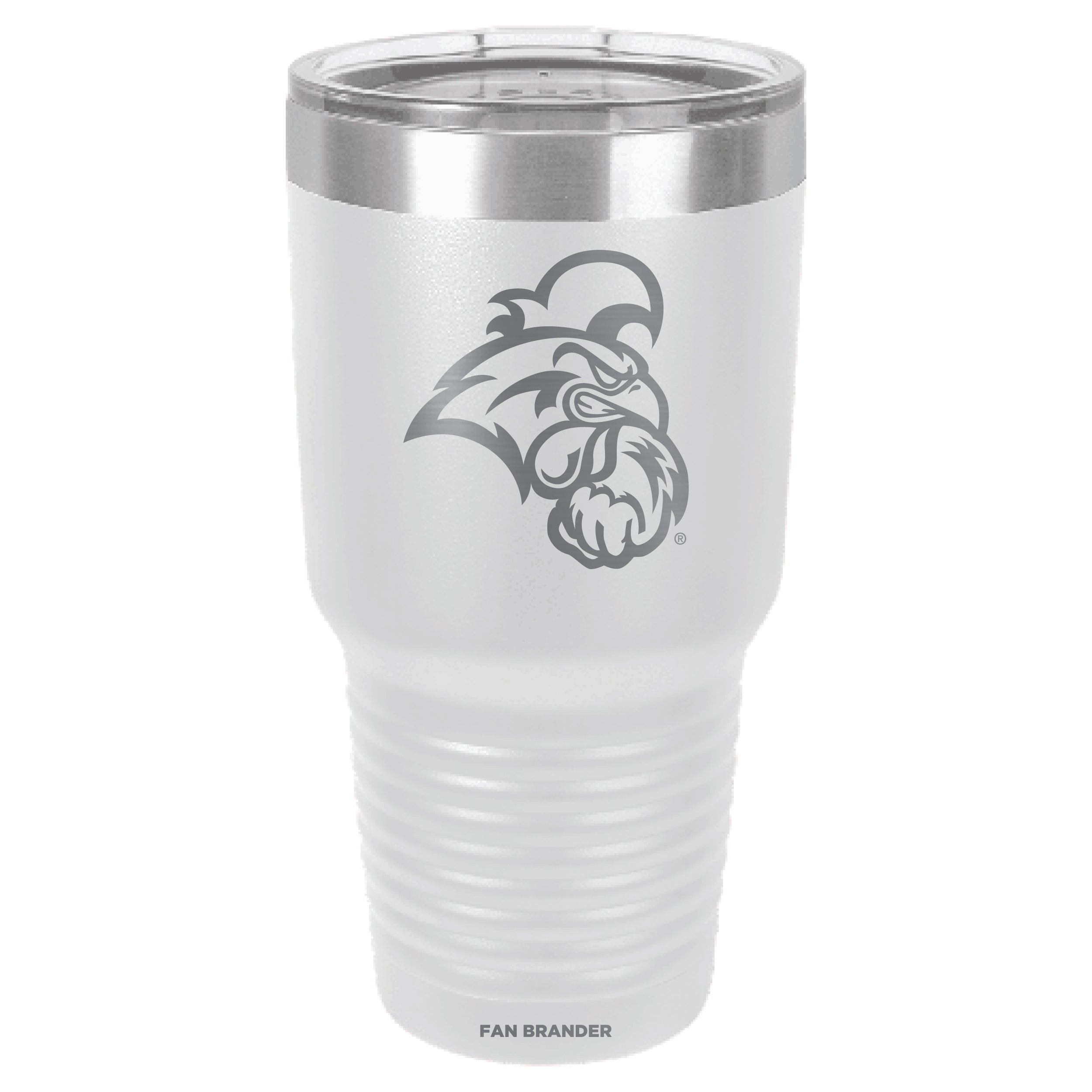 Fan Brander 30oz Stainless Steel Tumbler with Coastal Carolina Univ Chanticleers Etched Primary Logo