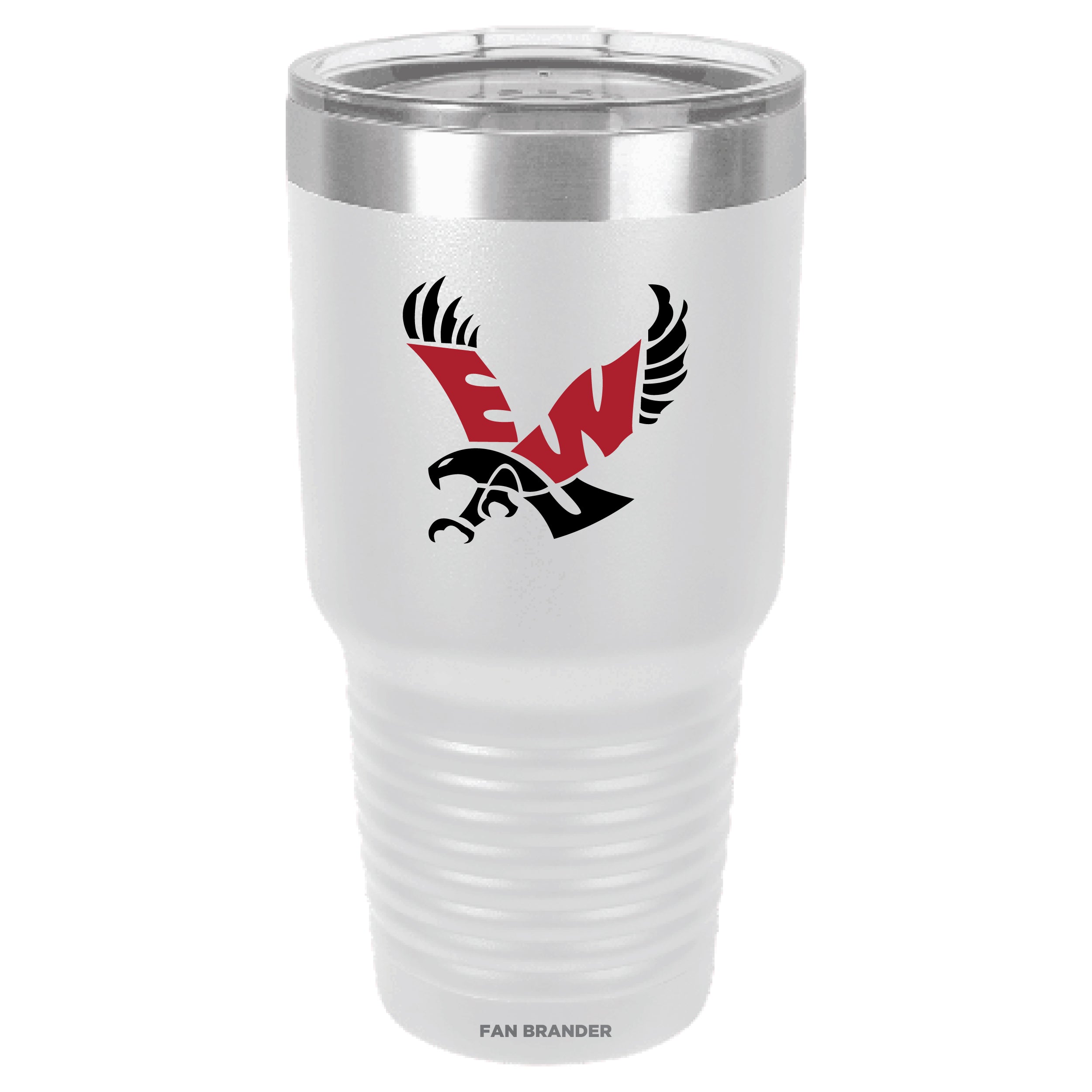 Fan Brander 30oz Stainless Steel Tumbler with Eastern Washington Eagles Primary Logo