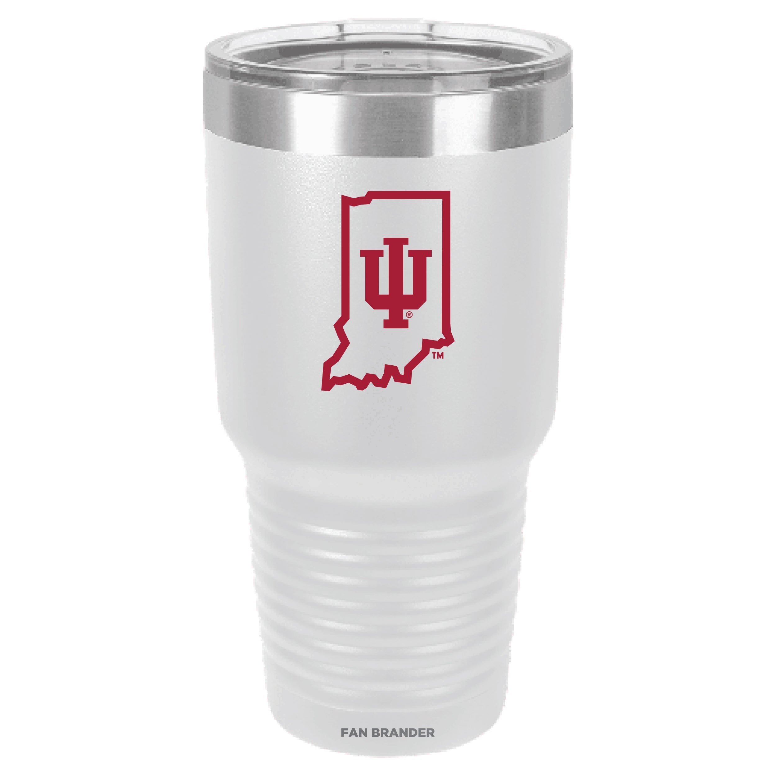 Fan Brander 30oz Stainless Steel Tumbler with Indiana Hoosiers Primary Logo