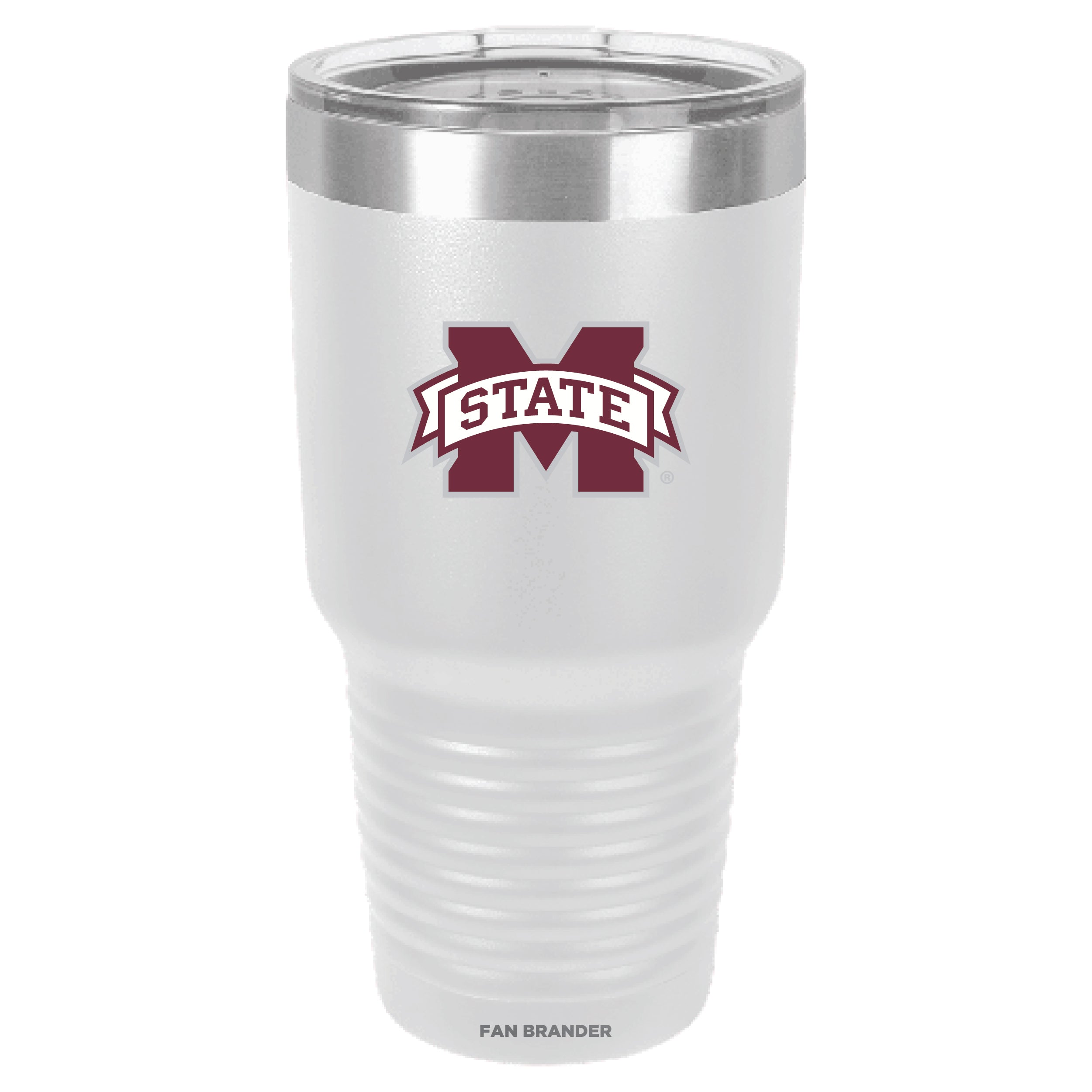 Fan Brander 30oz Stainless Steel Tumbler with Mississippi State Bulldogs Primary Logo