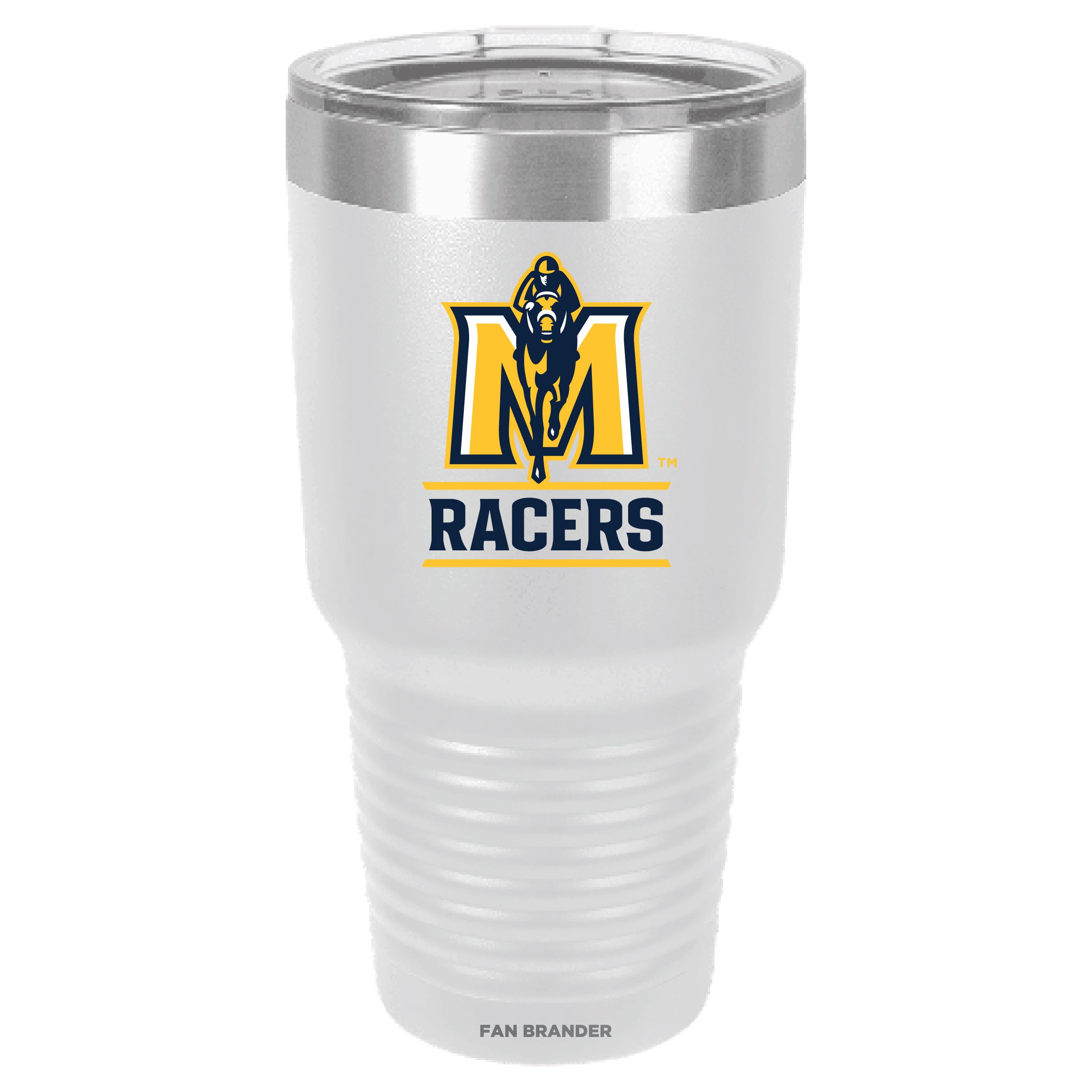 Fan Brander 30oz Stainless Steel Tumbler with Murray State Racers Secondary Logo
