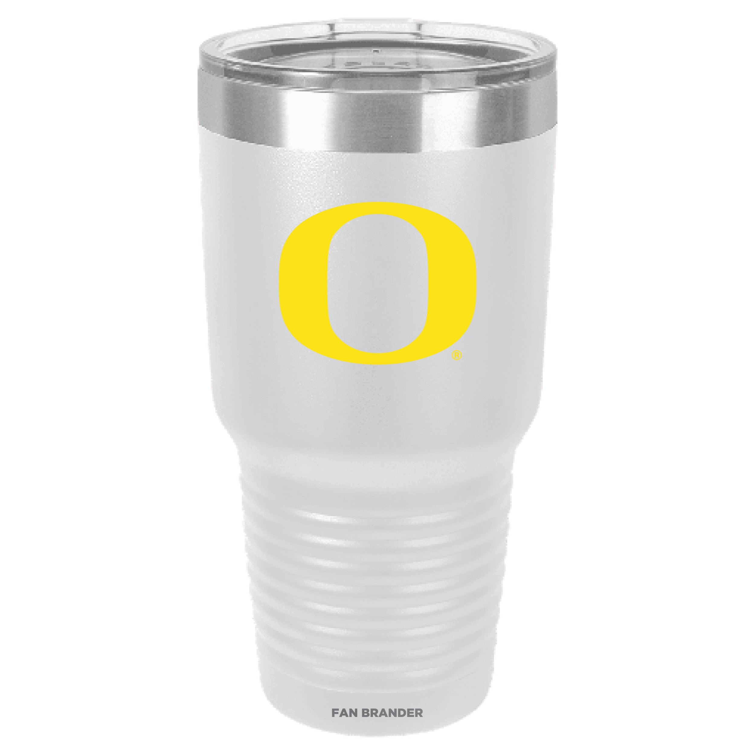 Fan Brander 30oz Stainless Steel Tumbler with Oregon Ducks Primary Logo