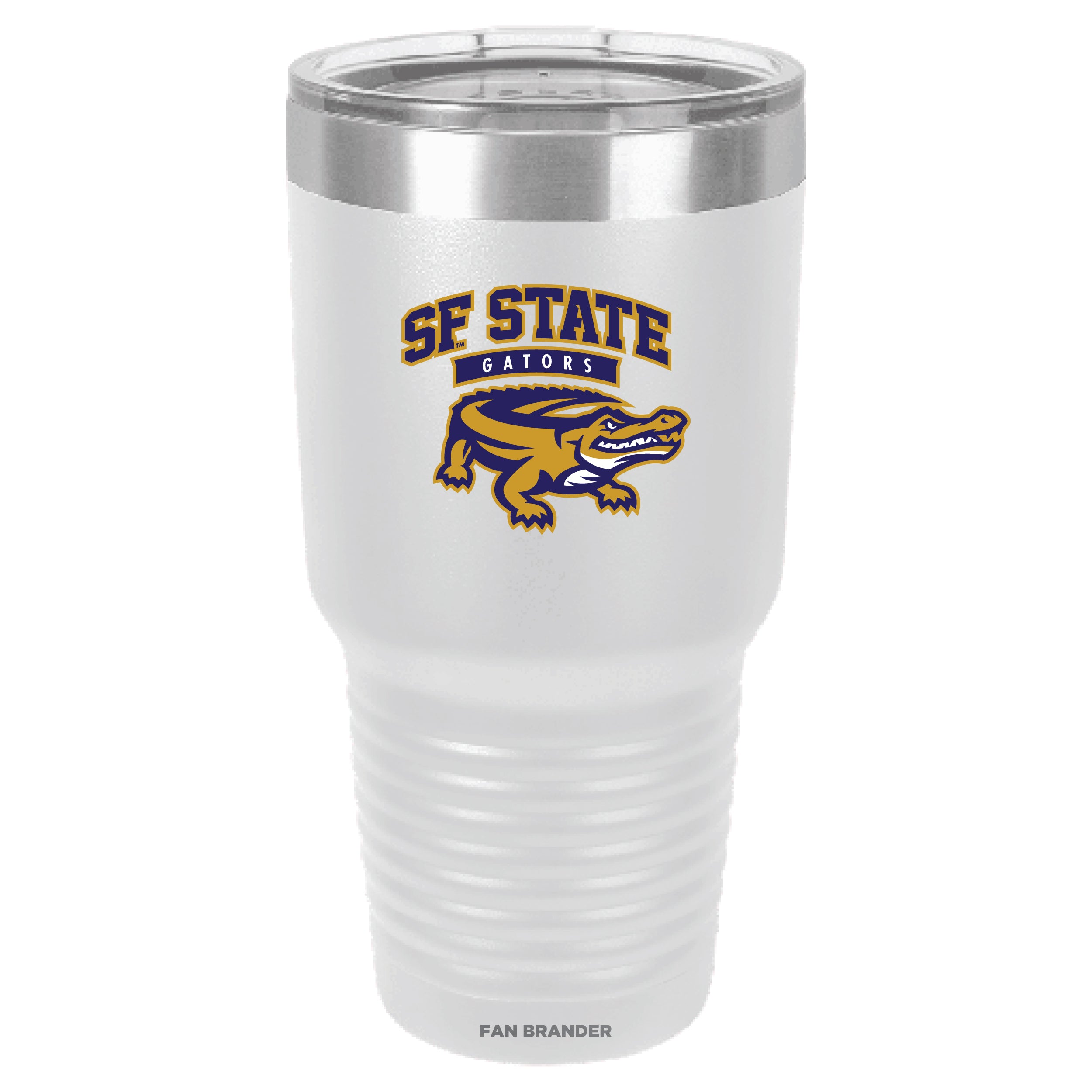 Fan Brander 30oz Stainless Steel Tumbler with San Francisco State U Gators Primary Logo