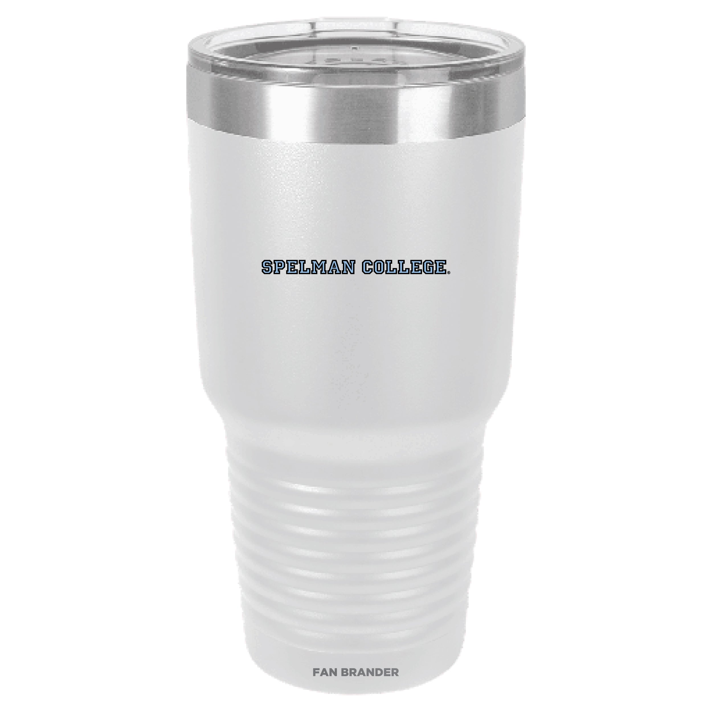 Fan Brander 30oz Stainless Steel Tumbler with Spelman College Jaguars Secondary Logo