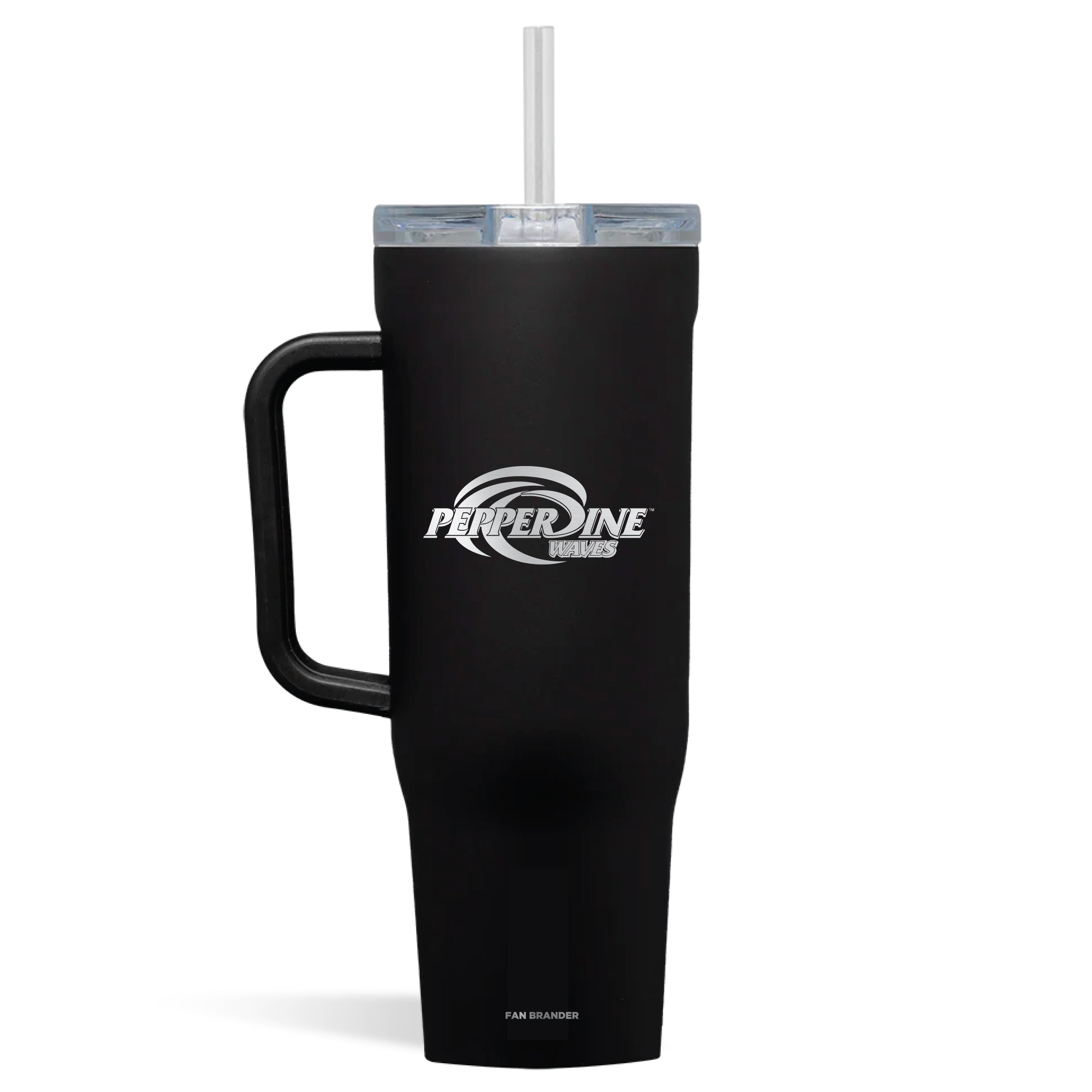 Corkcicle Cruiser 40oz Tumbler with Pepperdine Waves Etched Primary Logo