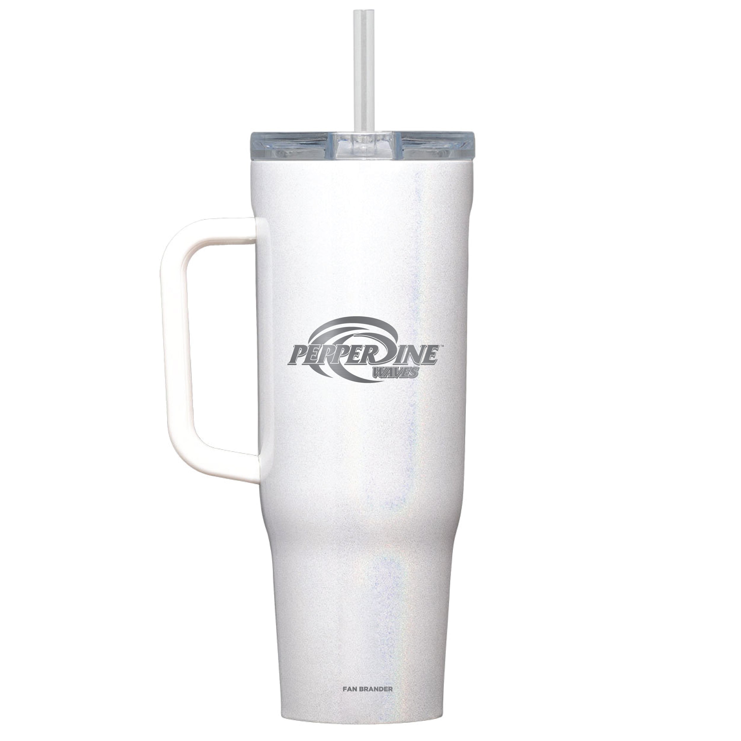 Corkcicle Cruiser 40oz Tumbler with Pepperdine Waves Etched Primary Logo