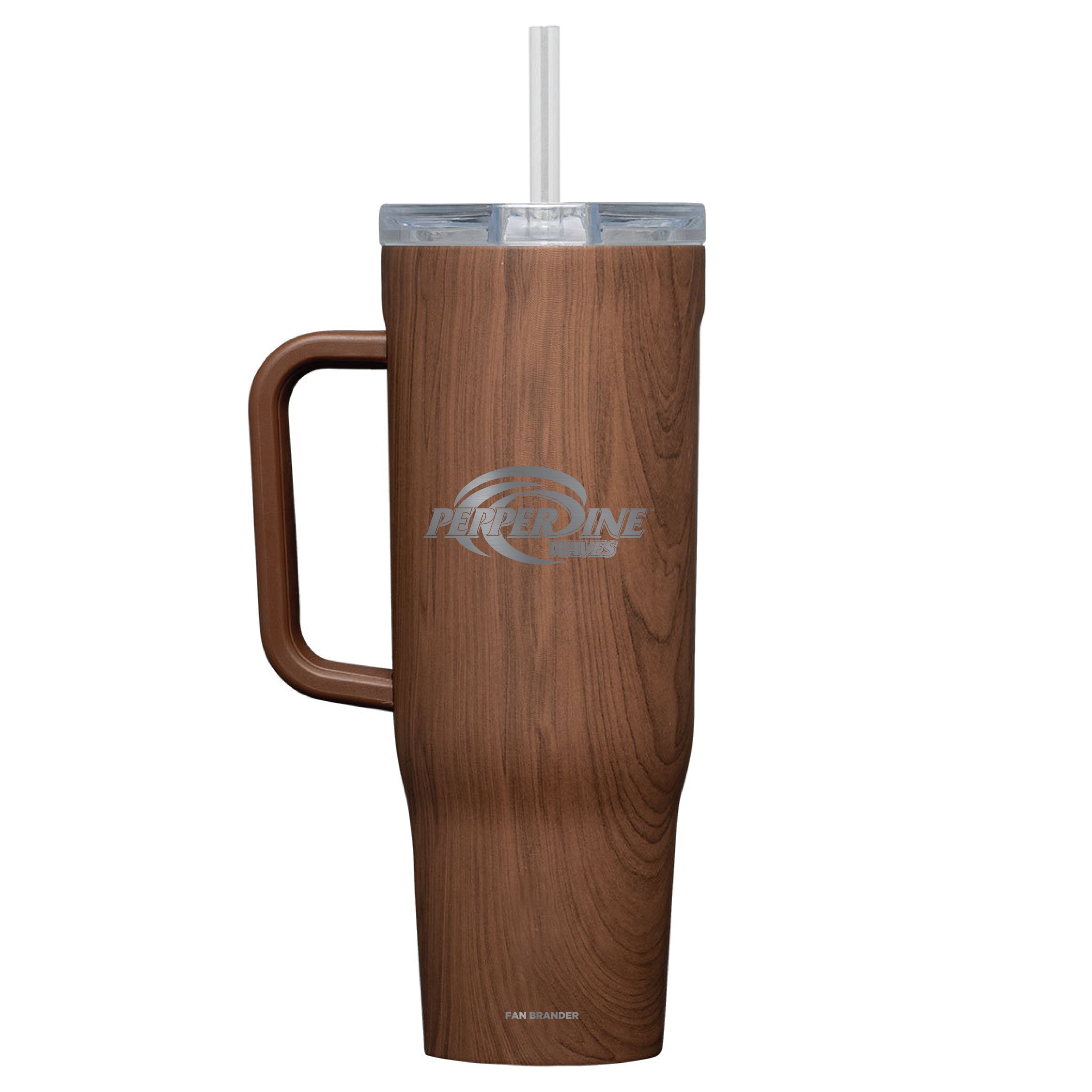 Corkcicle Cruiser 40oz Tumbler with Pepperdine Waves Etched Primary Logo