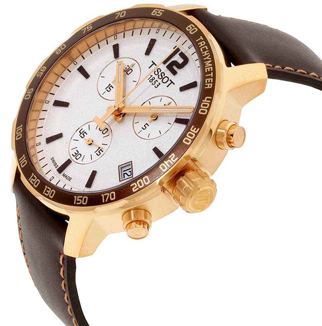 Tissot Quickster Chronograph (Brown-Rose Gold) 42mm