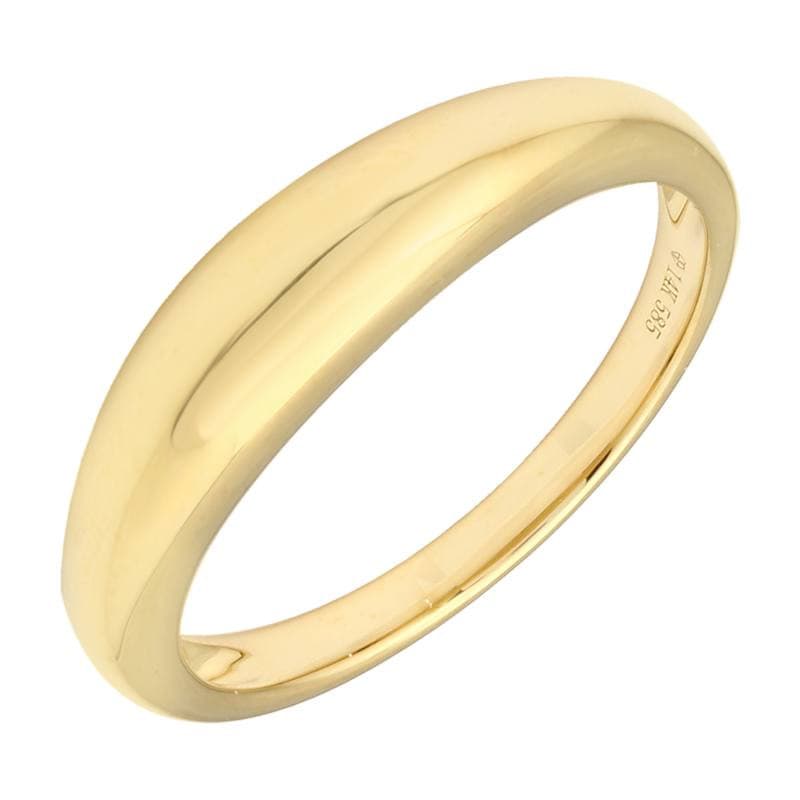 14k Dome Signet Ring