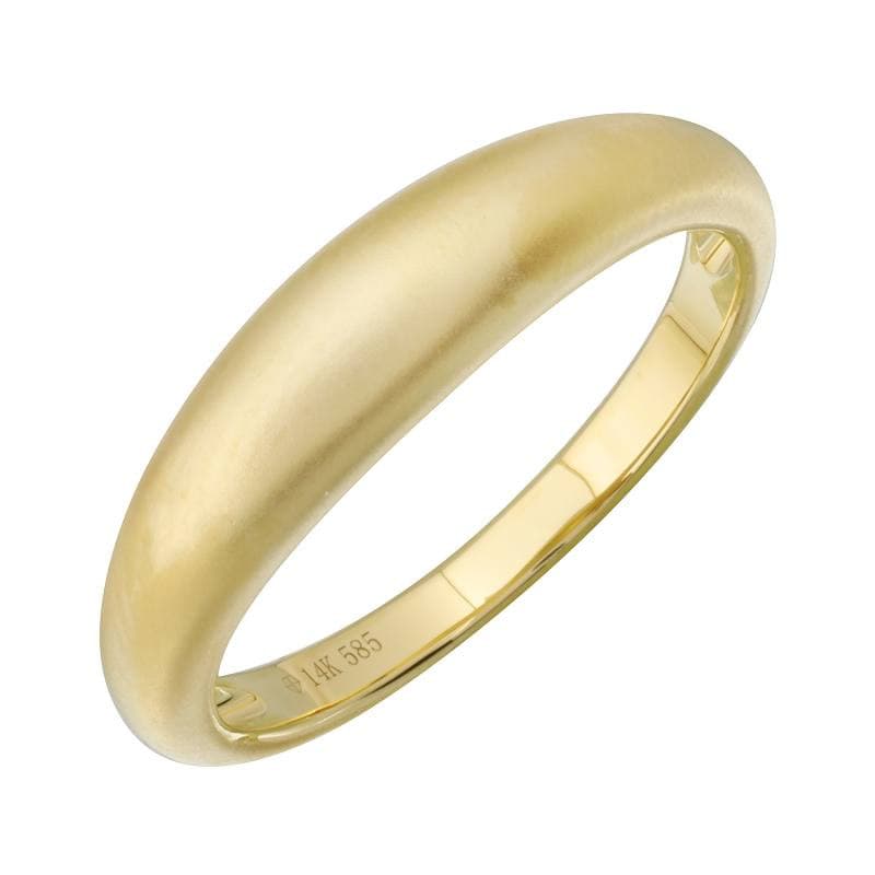 14k Dome Signet Ring