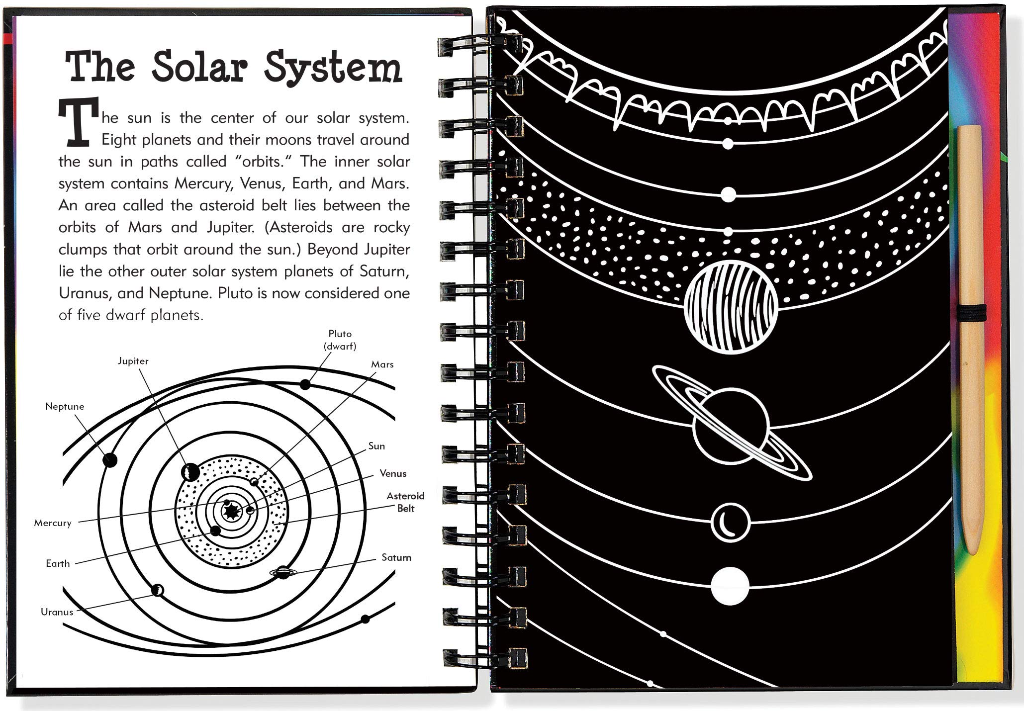 Scratch & Sketch Solar System (Trace Along) Hardcover Spiral-Bound