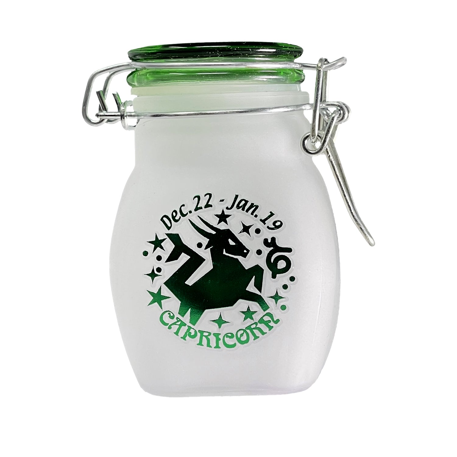 Airtight Glass Storage Jar: Zodiac Signs, CAPRICORN - SMALL