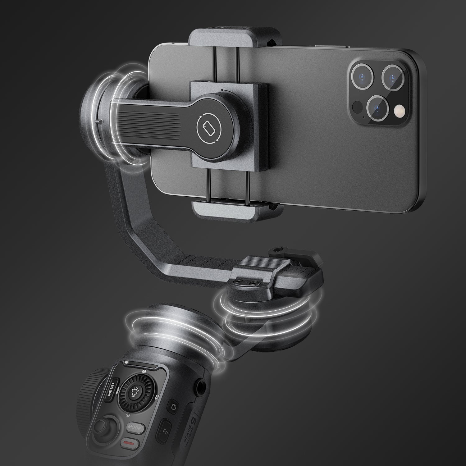 Smooth 5 Phone Gimbal has a powerful motor for safer and easier filmmaking experience