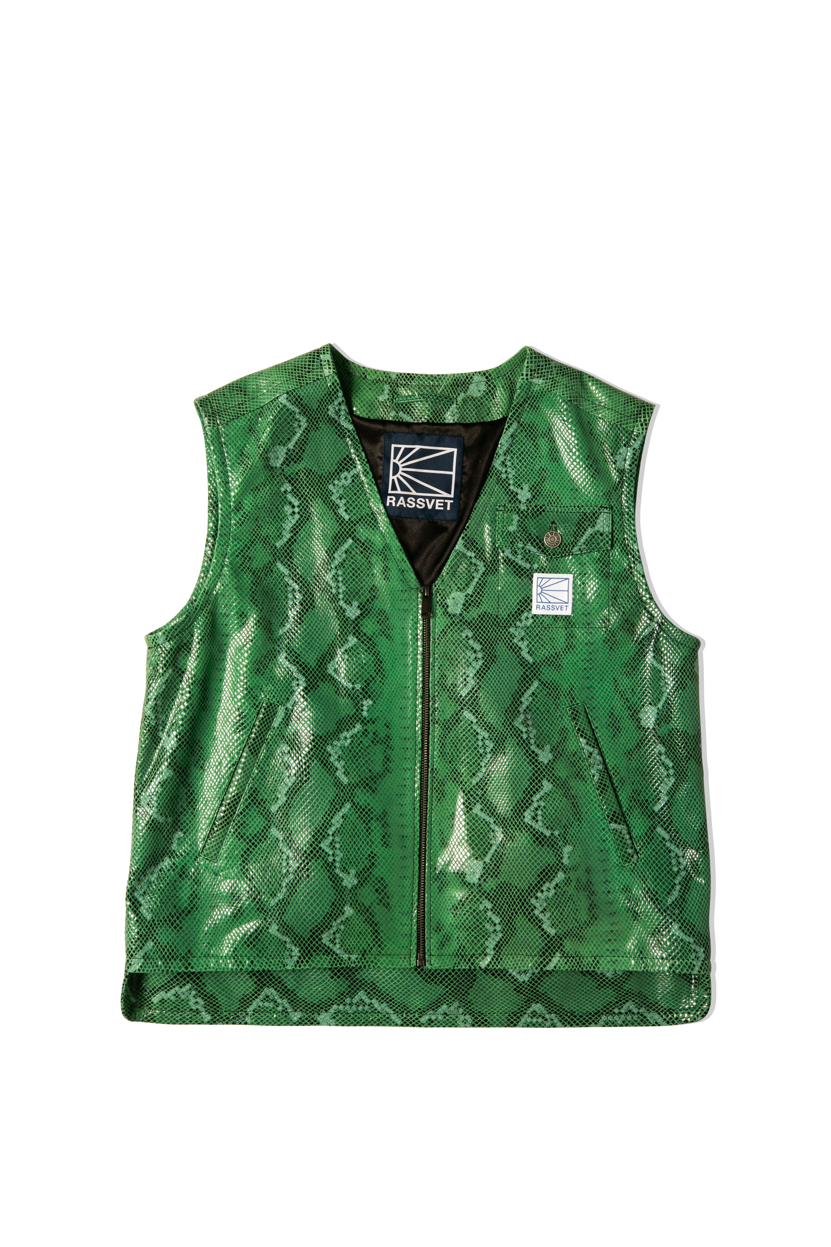 Leather Snake vest