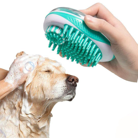 Dog Bath Brush With Shampoo