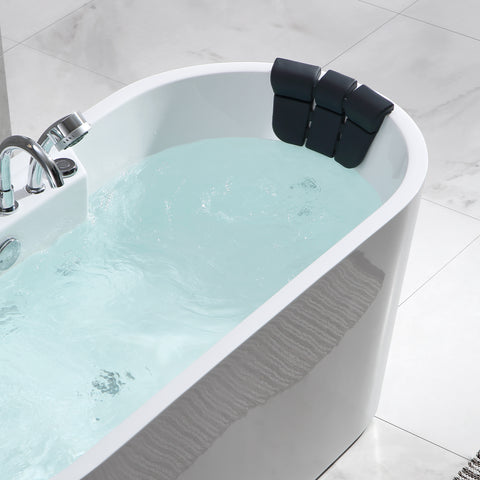 Empava 67 in. Whirlpool Acrylic Freestanding Bathtub