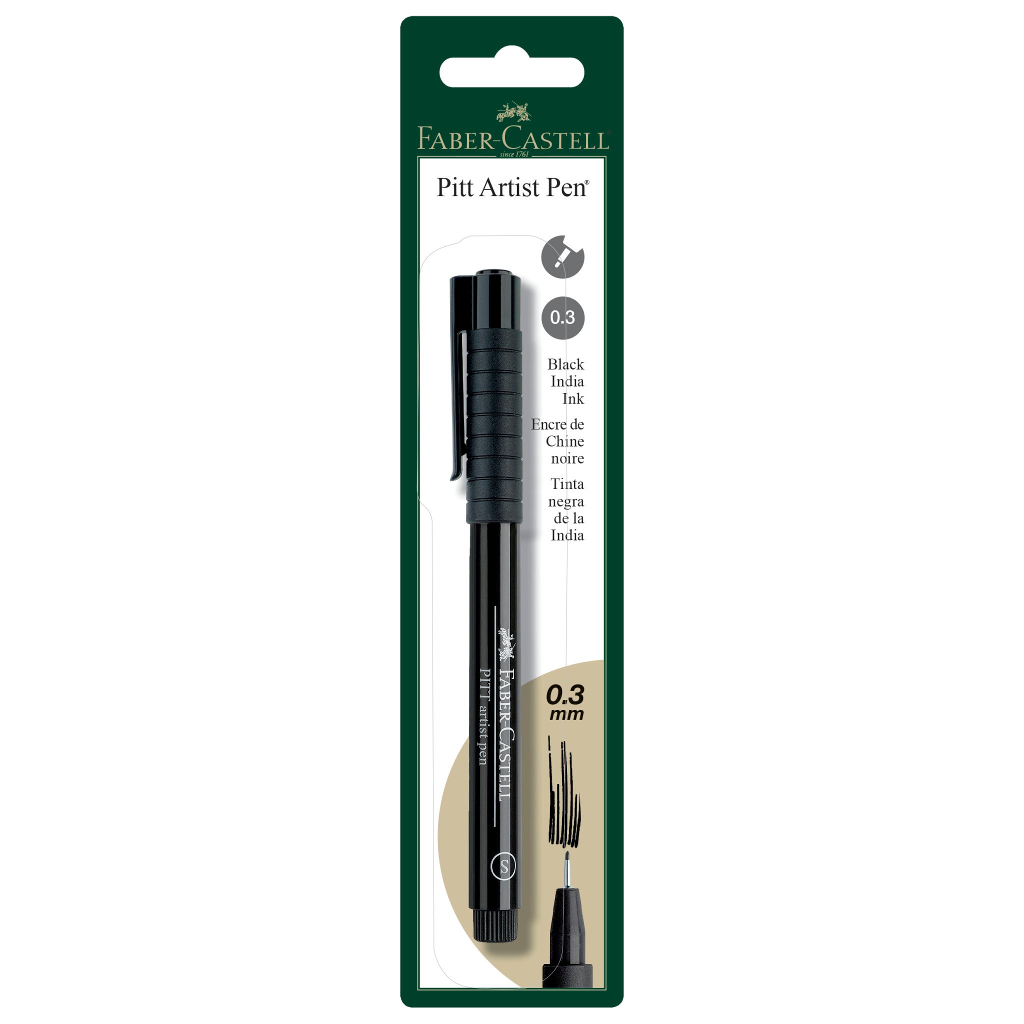 Pitt Artist Pen, Superfine - #199 Black - #800010