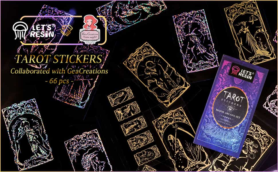 Let's Resin X Gea Creations -Tarot Stickers