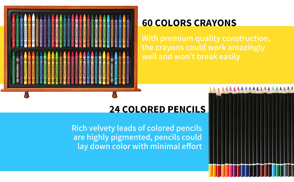 art colorful pencils set