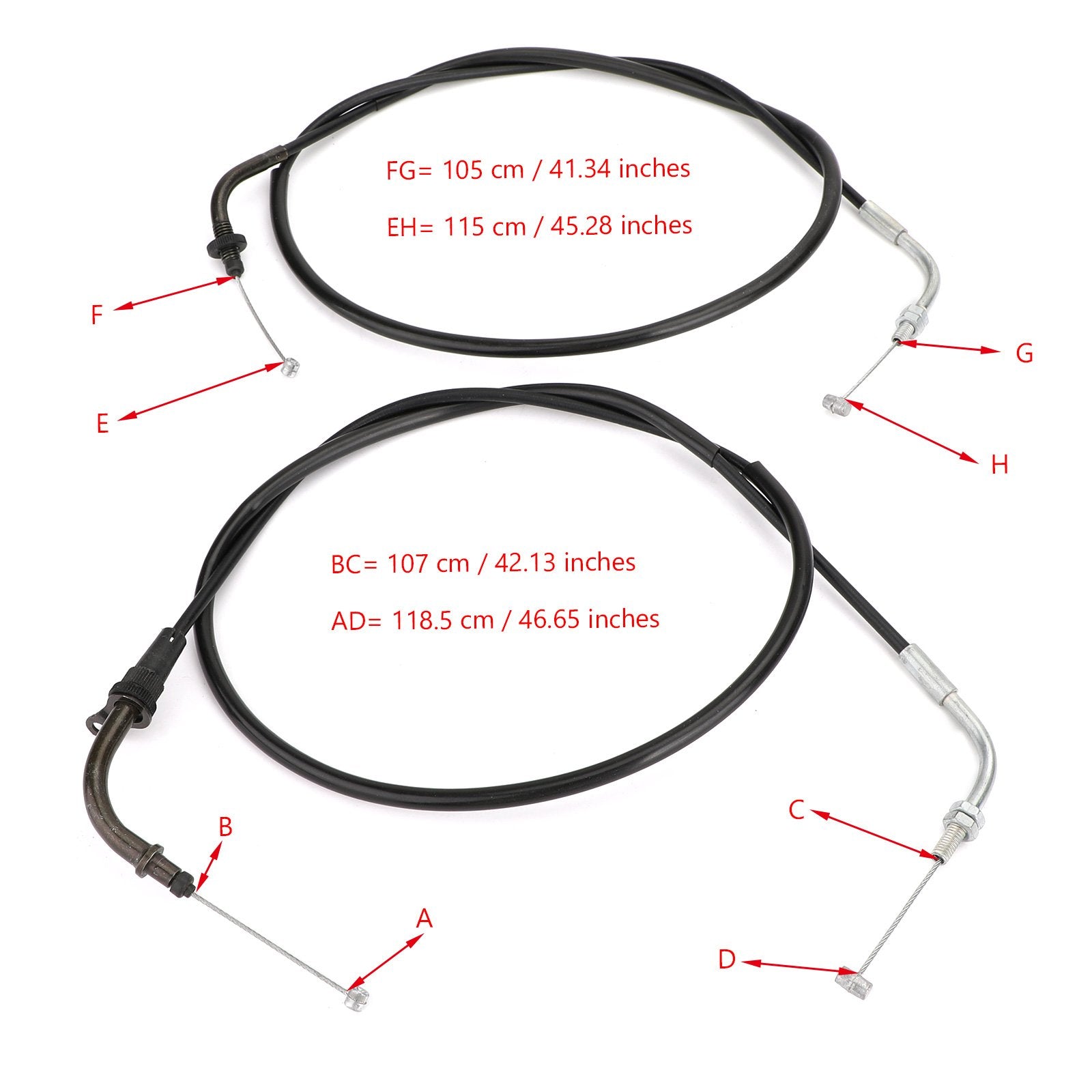 Throttle Cable 5PB-26311-10 For Yamaha V-Star 1100 XVS1100 1999-2011 Generic