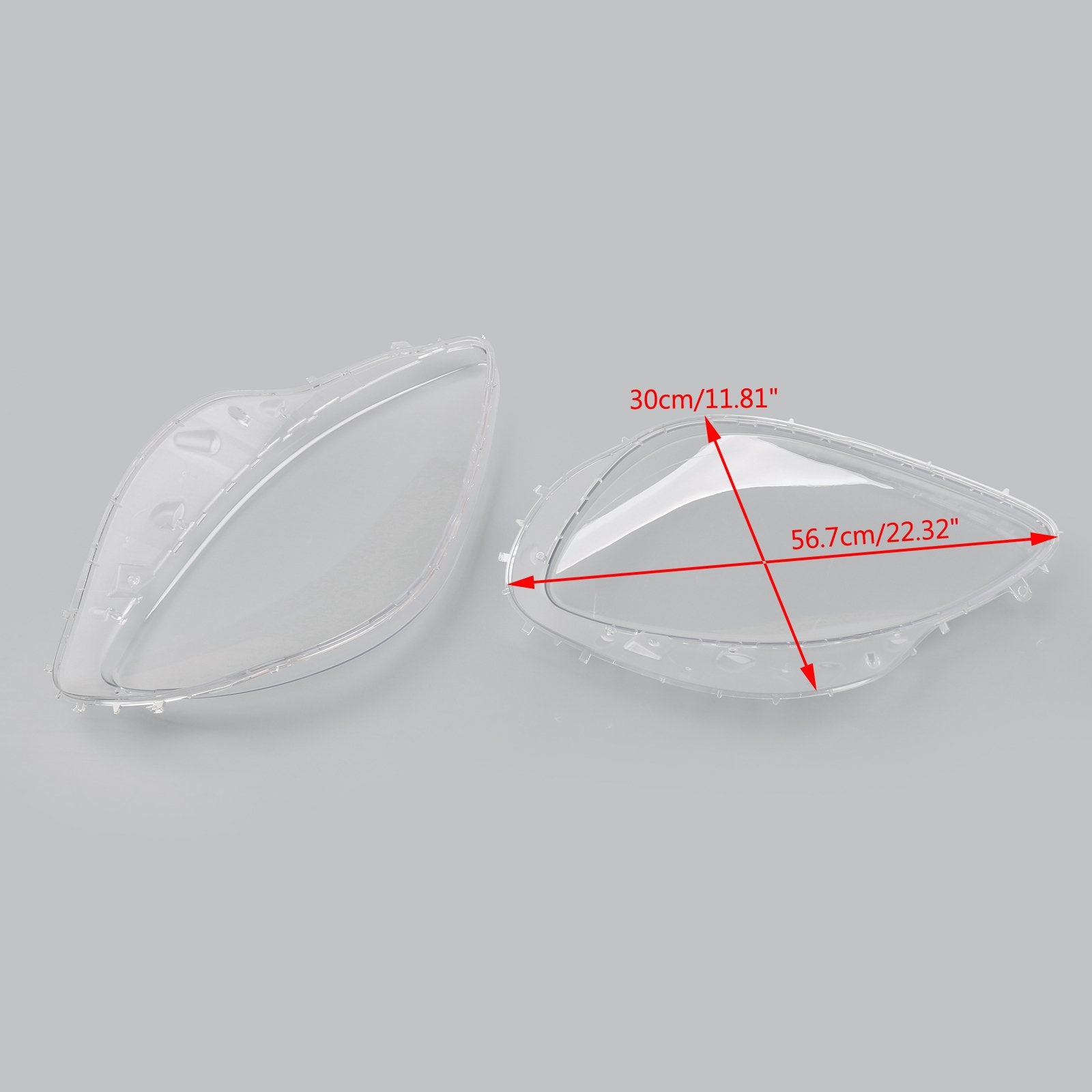 Headlight Replacement Lens Driver Passenger L+R PAIR Fits For 2005-2013 C6 Corvette Generic