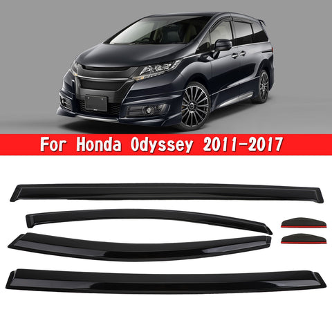 Car Window Sun Rain Guard Visors Kit 6PCS For Honda Odyssey 2011-2017 Generic