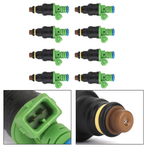 Set of 8 0280150558 42lbs Green Top Racing Fuel Injector 440CC EV1 Turbo 42lb/h