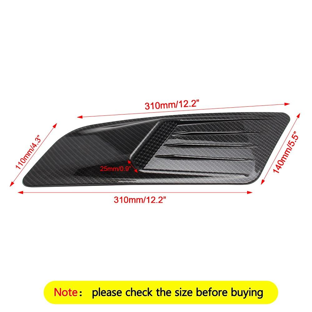 Front Hood Air Vent Molding Cover Trim For Ford Mustang 2015-2017 Generic