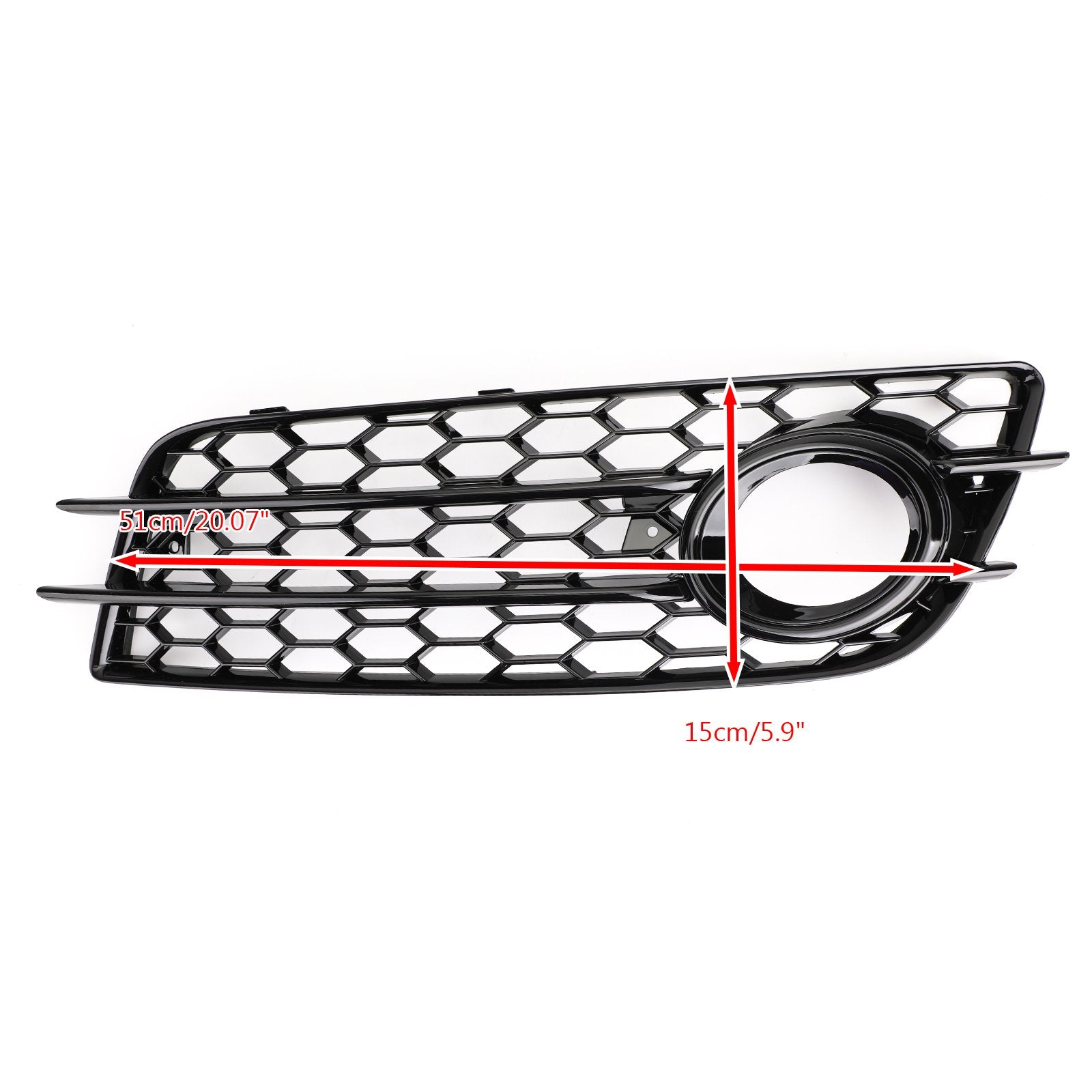 A4 S-LINE S4 2008-2012 Audi Honeycomb Style Fog Light Grill Replacement Grille Bumper Generic