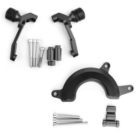 Engine Frame Sliders Crash Protectors Kit for Honda CB650R 2019-2021 Black