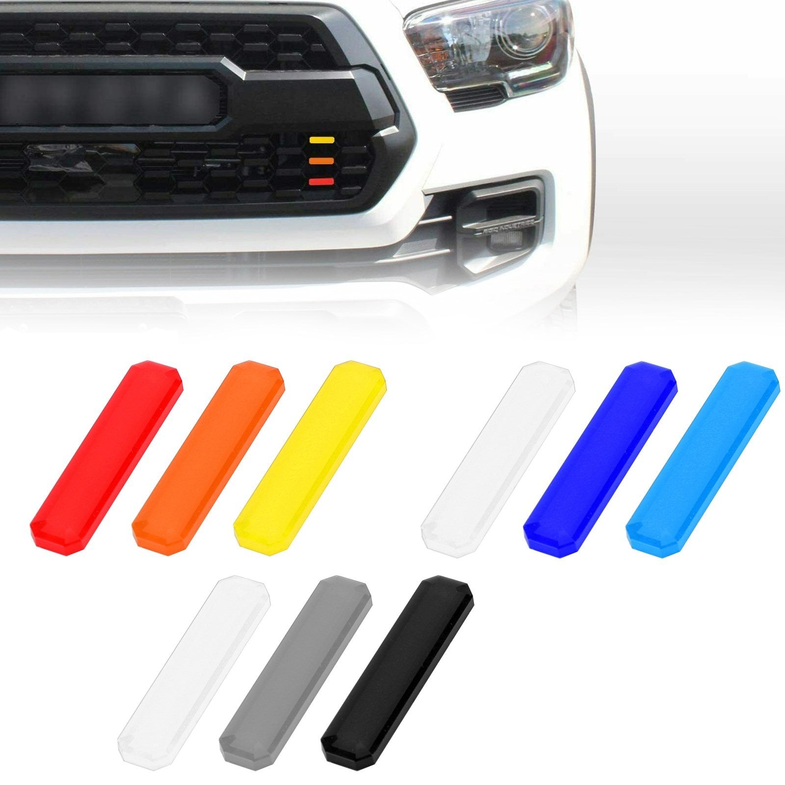 Tri-color Badge Front Grille Decal Sticker for Tacoma TRD Pro 2016-2020 Generic