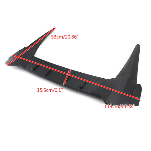 R style Rear Roof Cover Spoiler Wing Diffuser For 16-18 HONDA CIVIC 10th Sedan